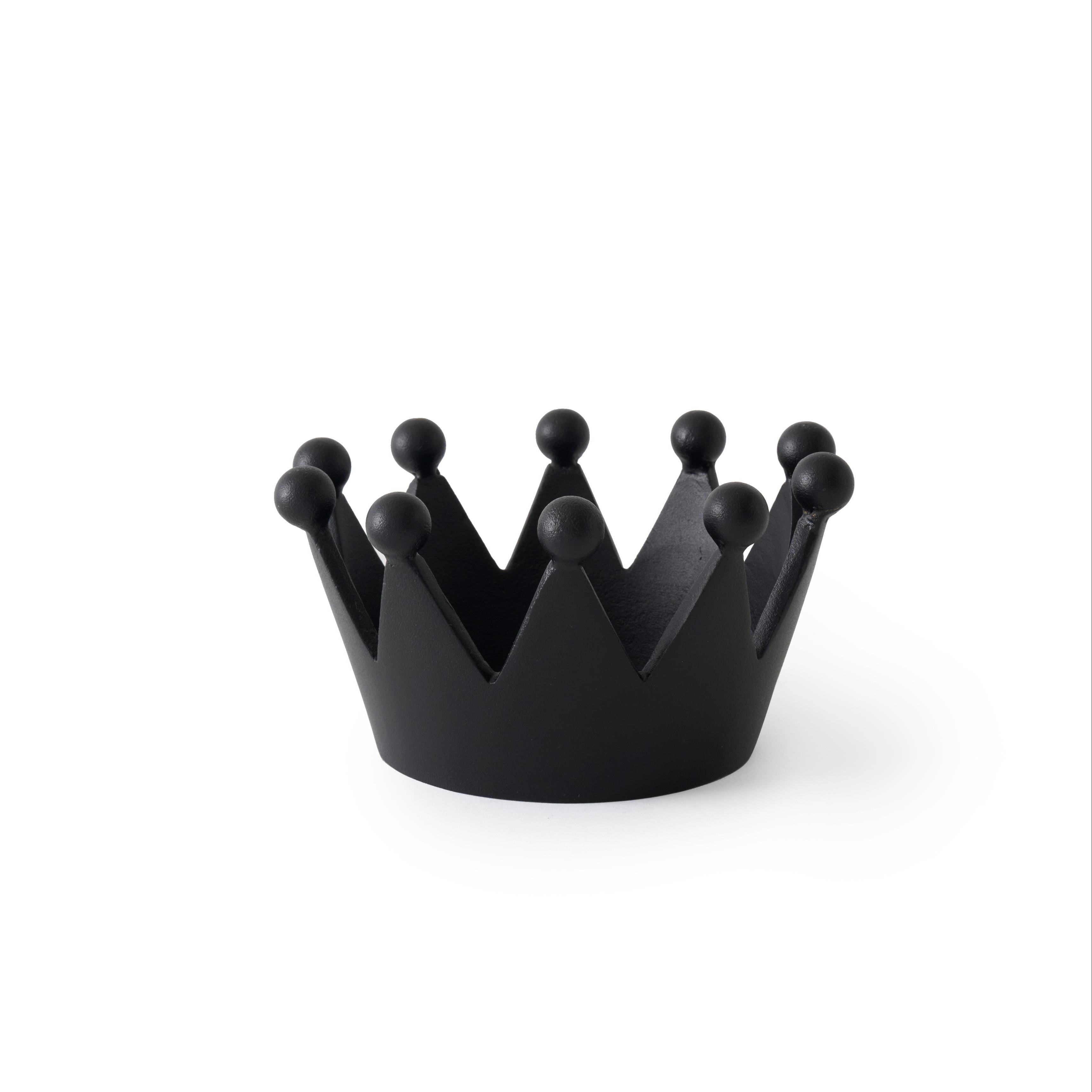 CAST CROWN Black Decoration
