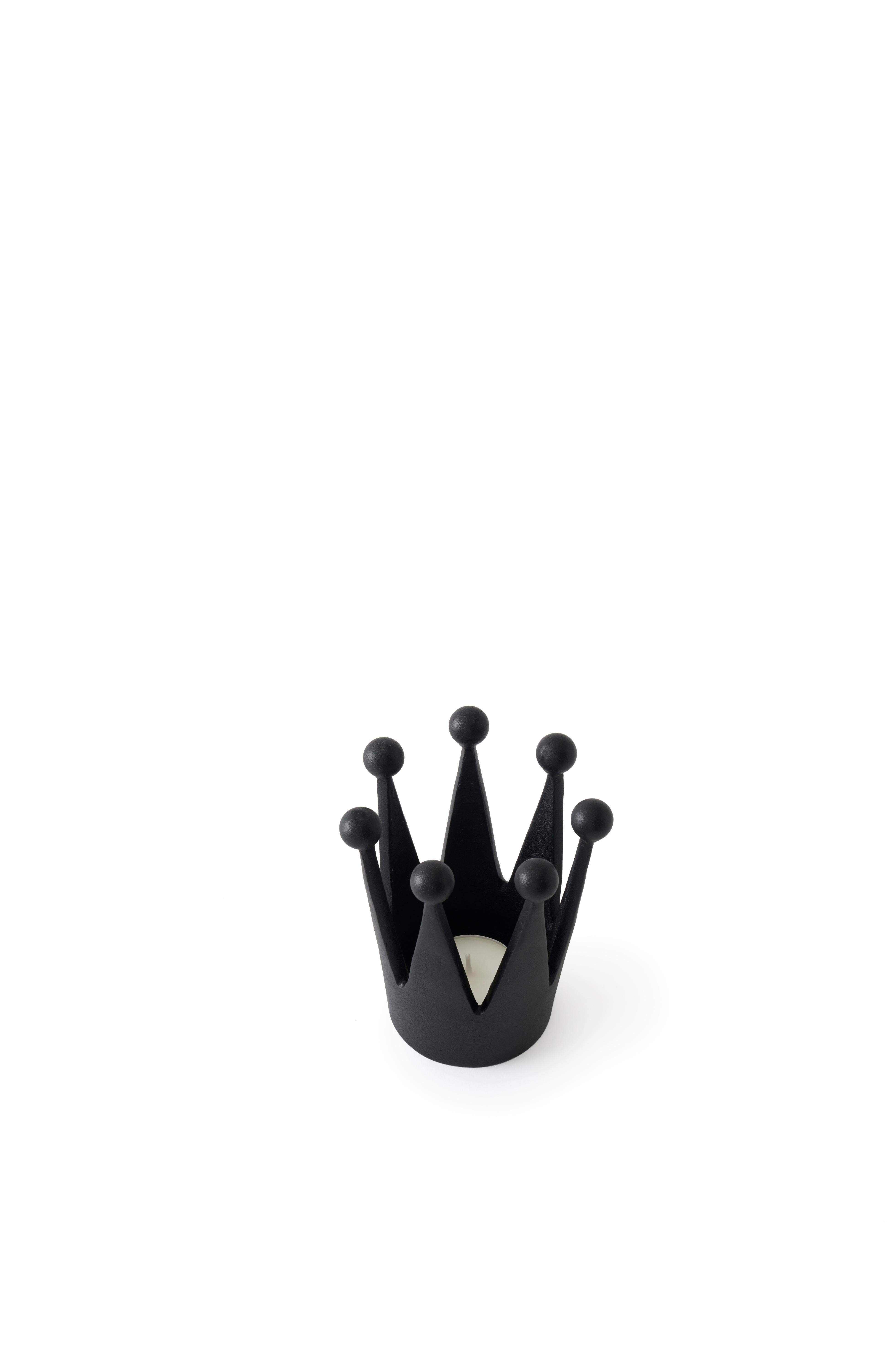 CAST CROWN Black Decoration
