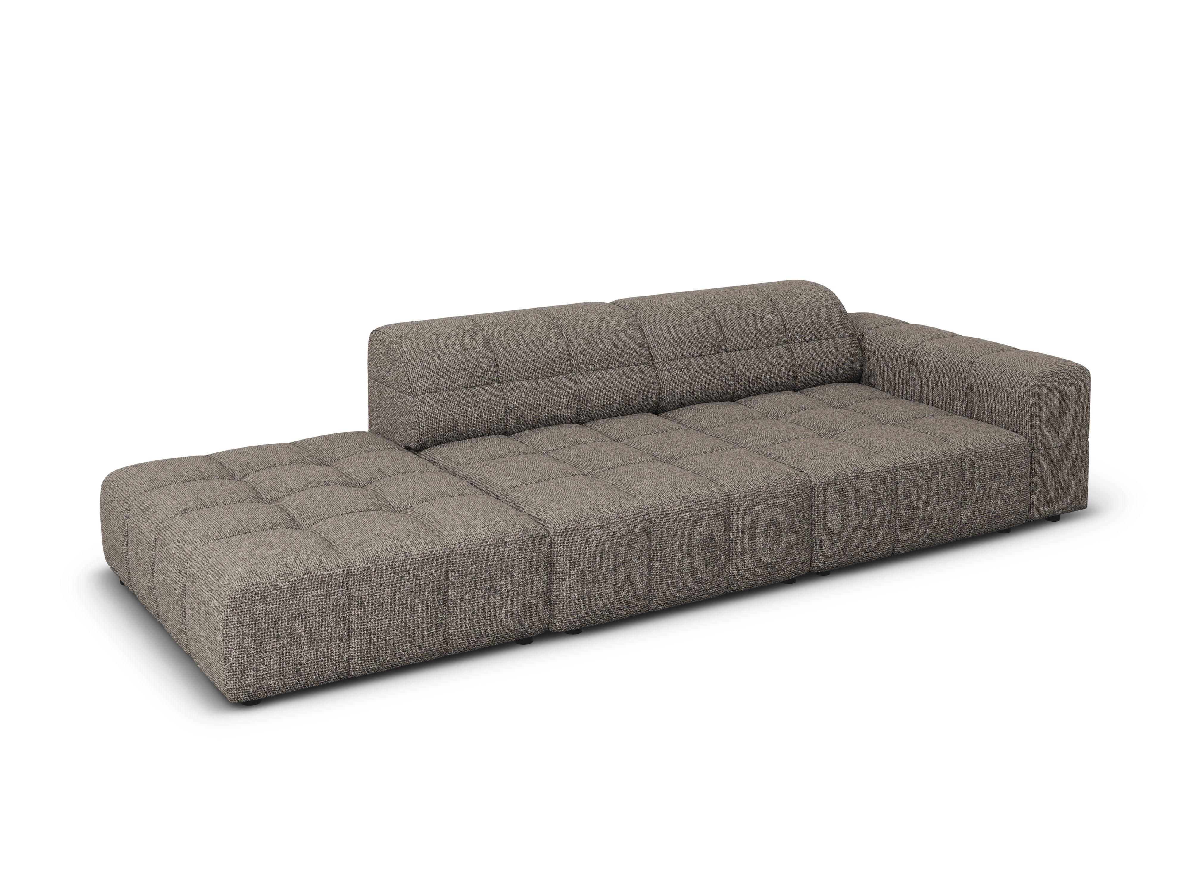 Sofa left 3 seater CHICAGO grey chenille Cosmopolitan Design Eye on Design