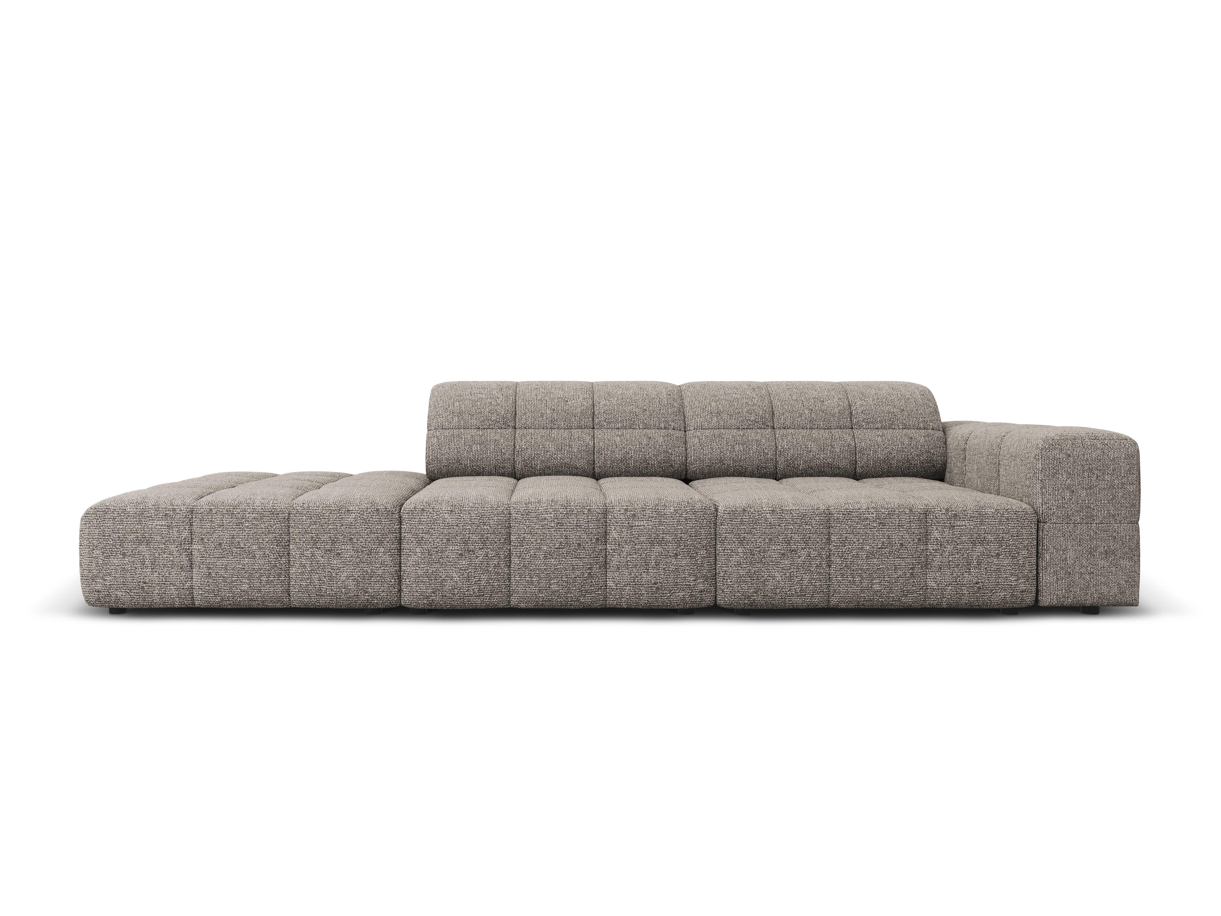 Sofa left 3 seater CHICAGO grey chenille Cosmopolitan Design Eye on Design