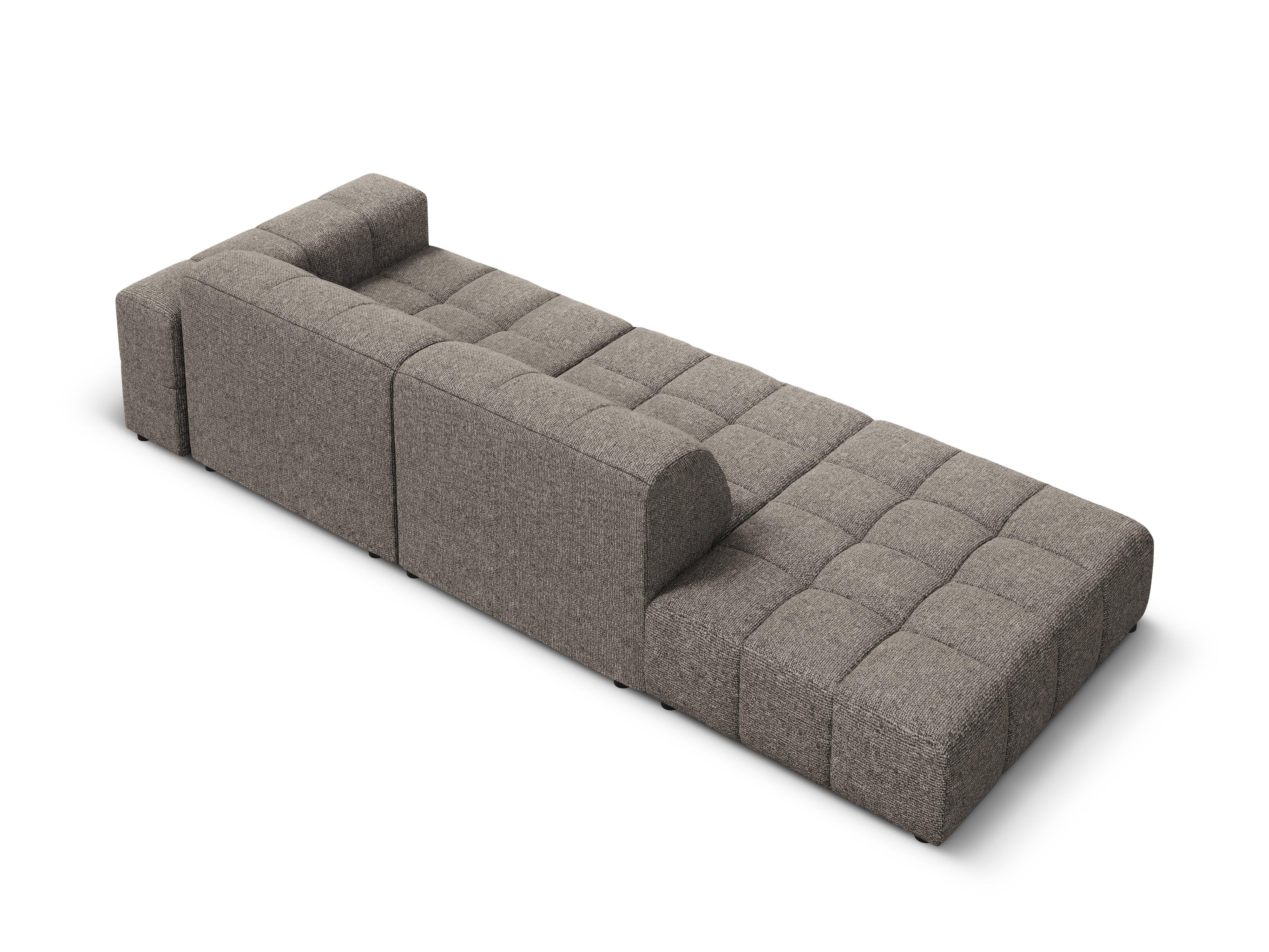 Sofa left 3 seater CHICAGO grey chenille Cosmopolitan Design Eye on Design