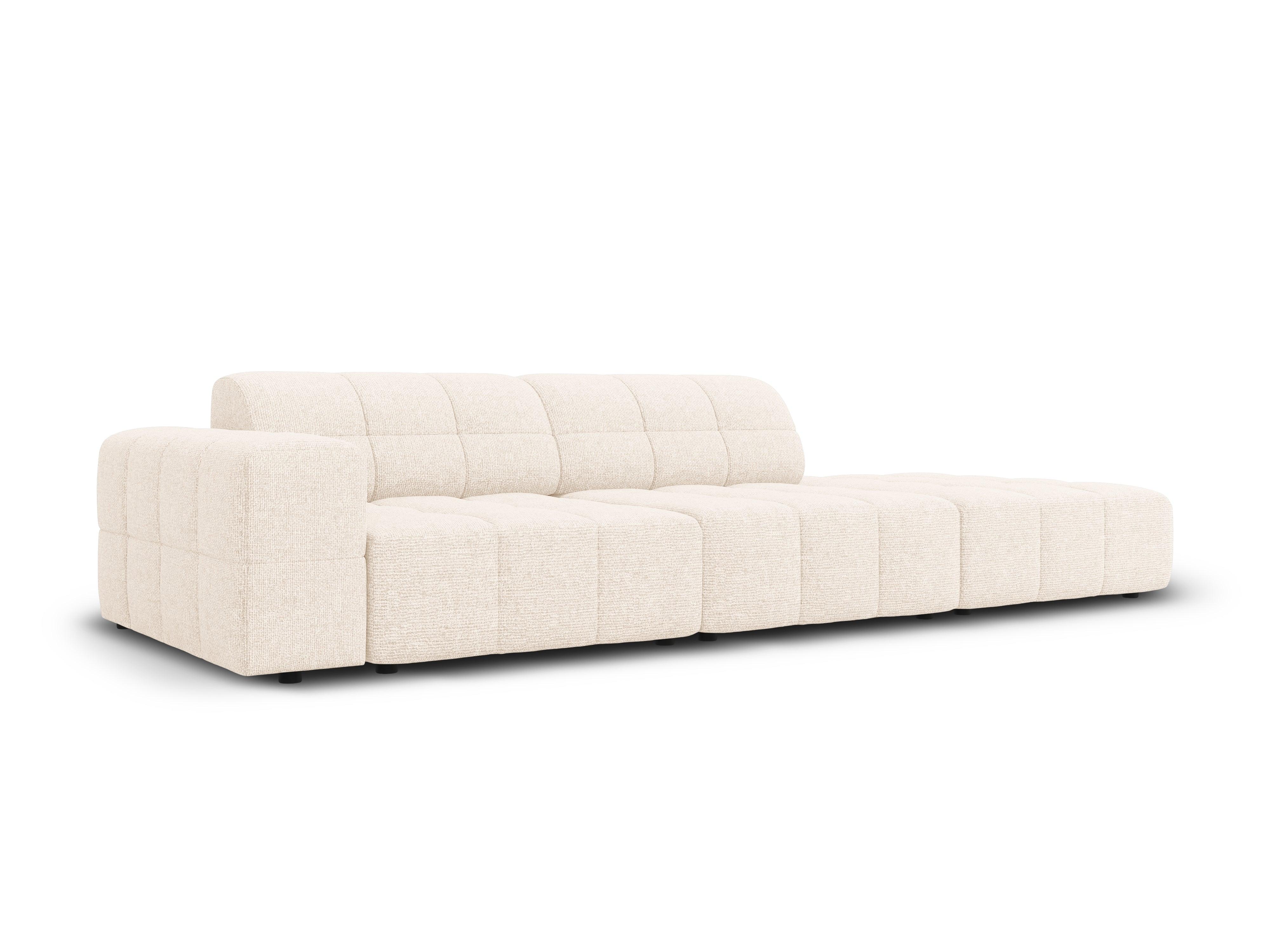 Right side 3 seater sofa CHICAGO light beige chenille Cosmopolitan Design Eye on Design