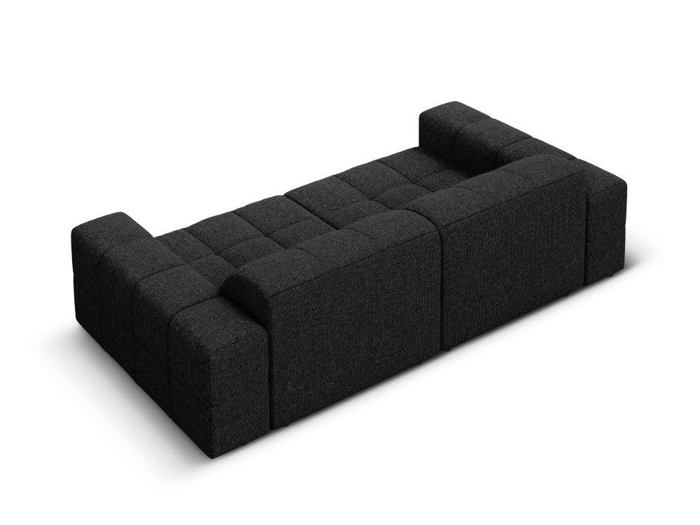 CHICAGO 3 seater sofa black chenille Cosmopolitan Design Eye on Design