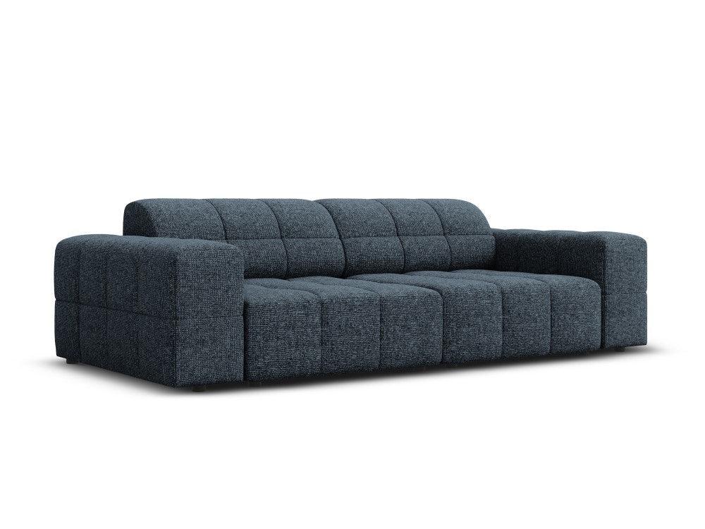 CHICAGO 3 seater sofa blue chenille Cosmopolitan Design Eye on Design