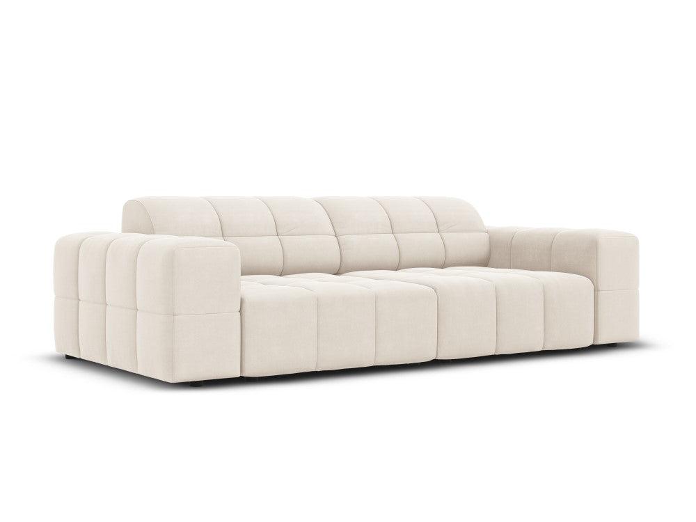 Velvet 3 seater sofa CHICAGO light beige Cosmopolitan Design Eye on Design