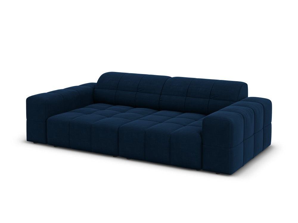 Velvet 3-seater sofa CHICAGO royal blue Cosmopolitan Design Eye on Design