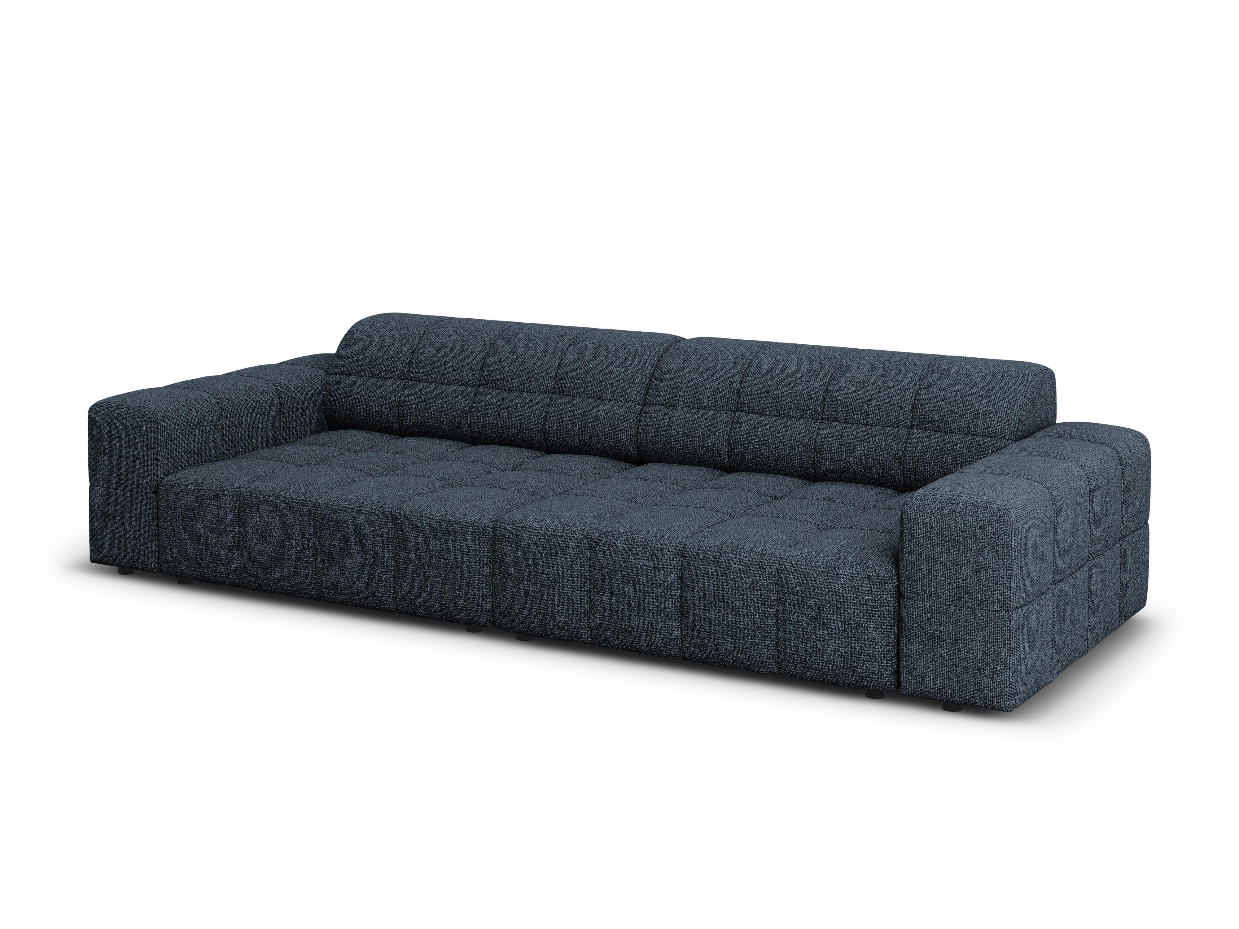 CHICAGO 4 seater sofa blue chenille Cosmopolitan Design Eye on Design