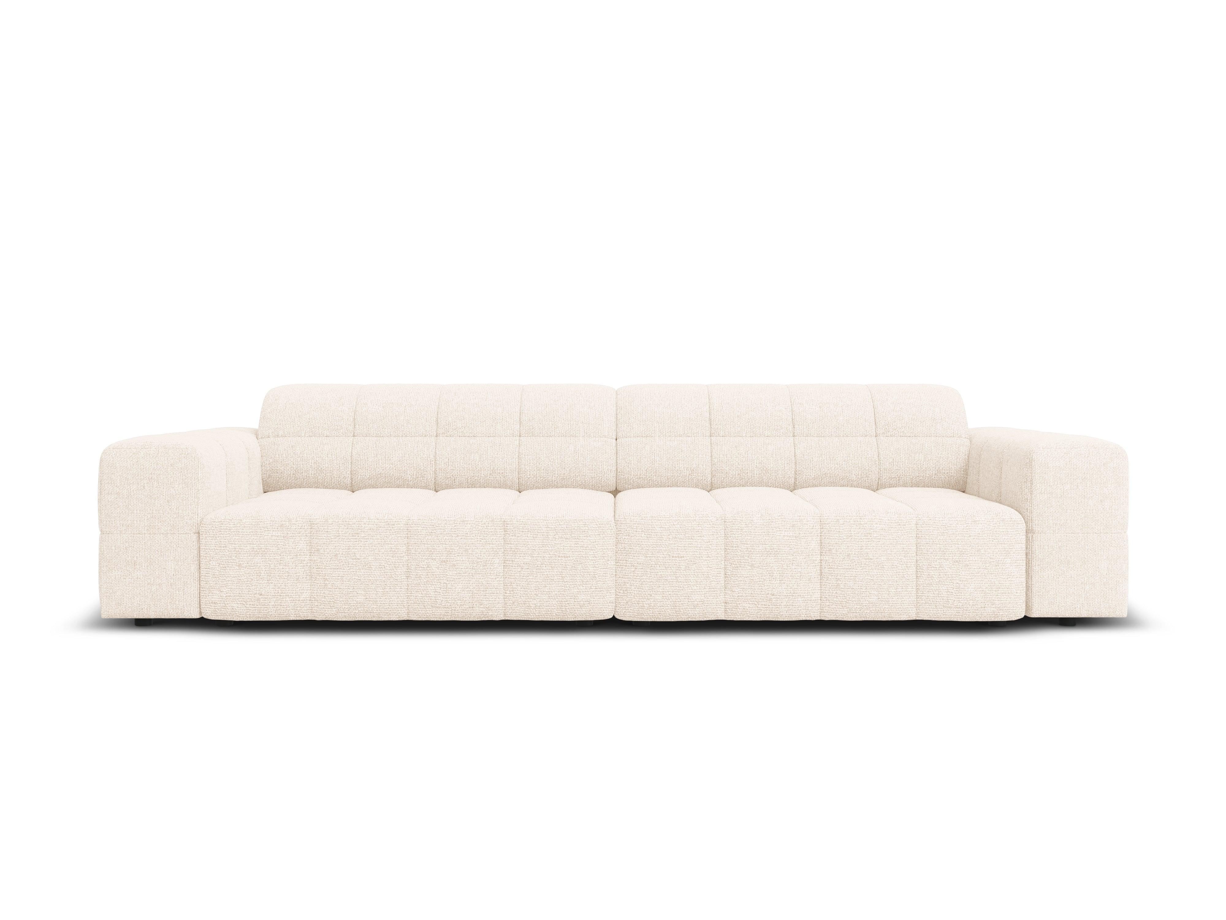 CHICAGO 4-seater sofa light beige chenille Cosmopolitan Design Eye on Design