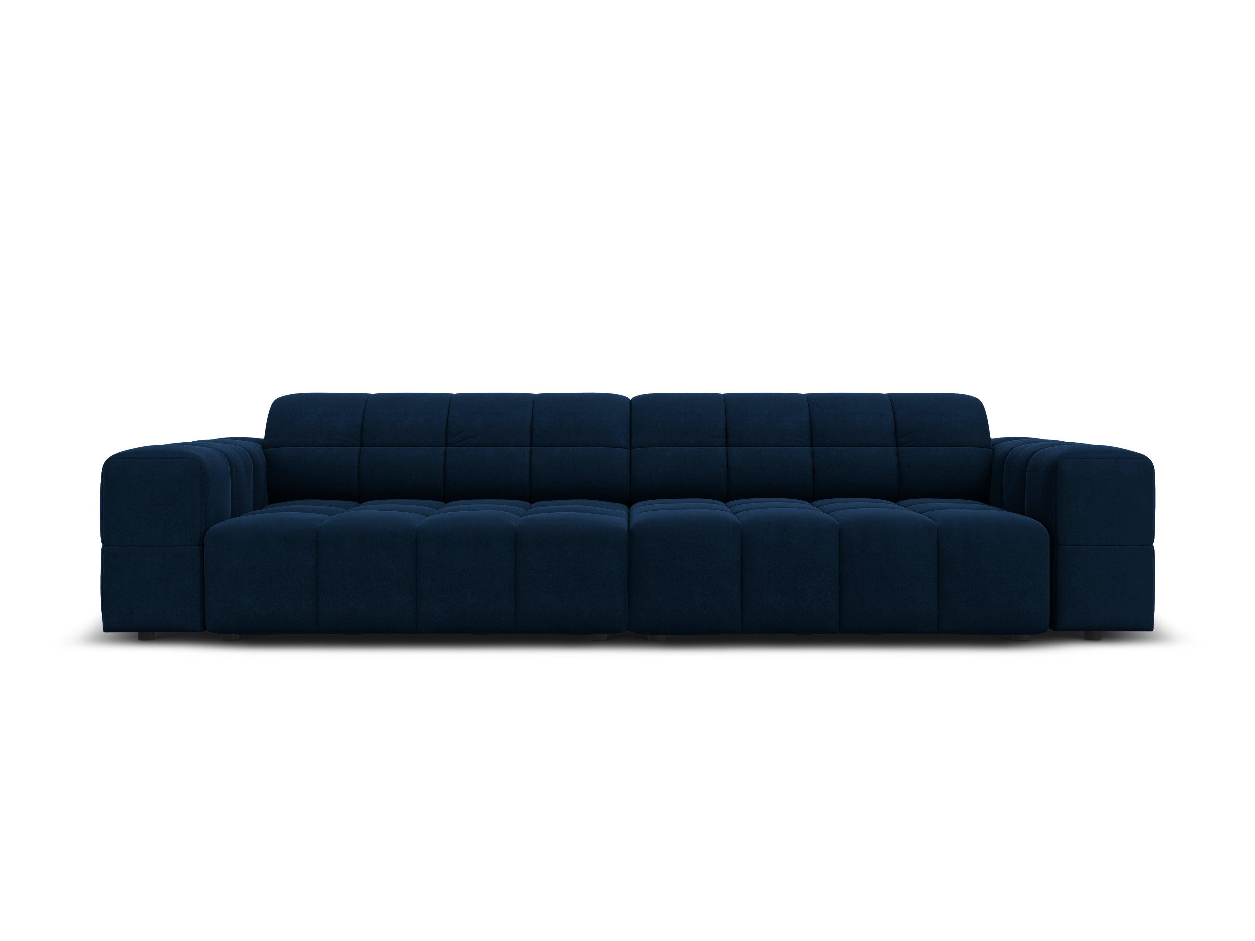 Velvet 4-seater sofa CHICAGO royal blue Cosmopolitan Design Eye on Design