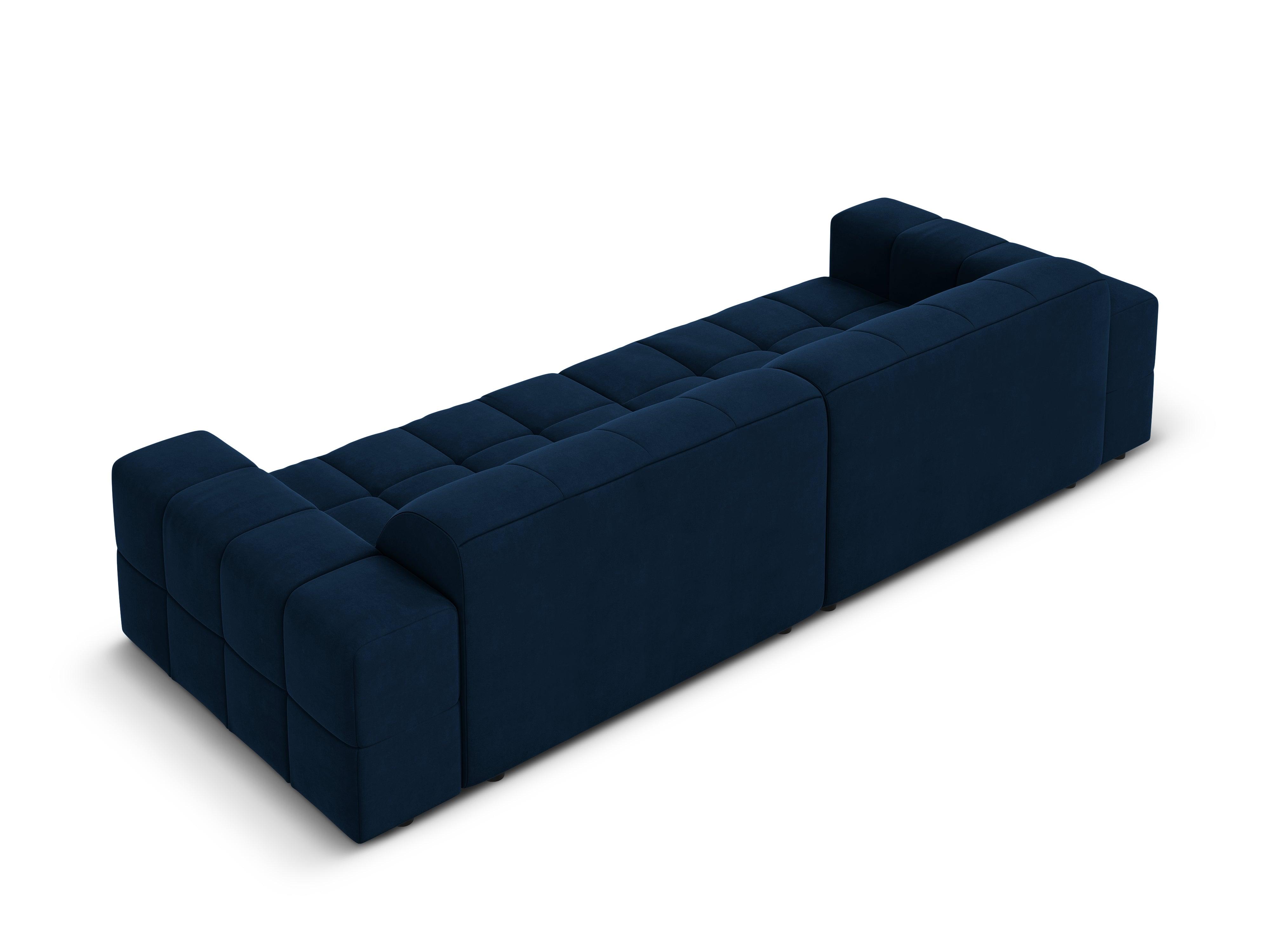 Velvet 4-seater sofa CHICAGO royal blue Cosmopolitan Design Eye on Design