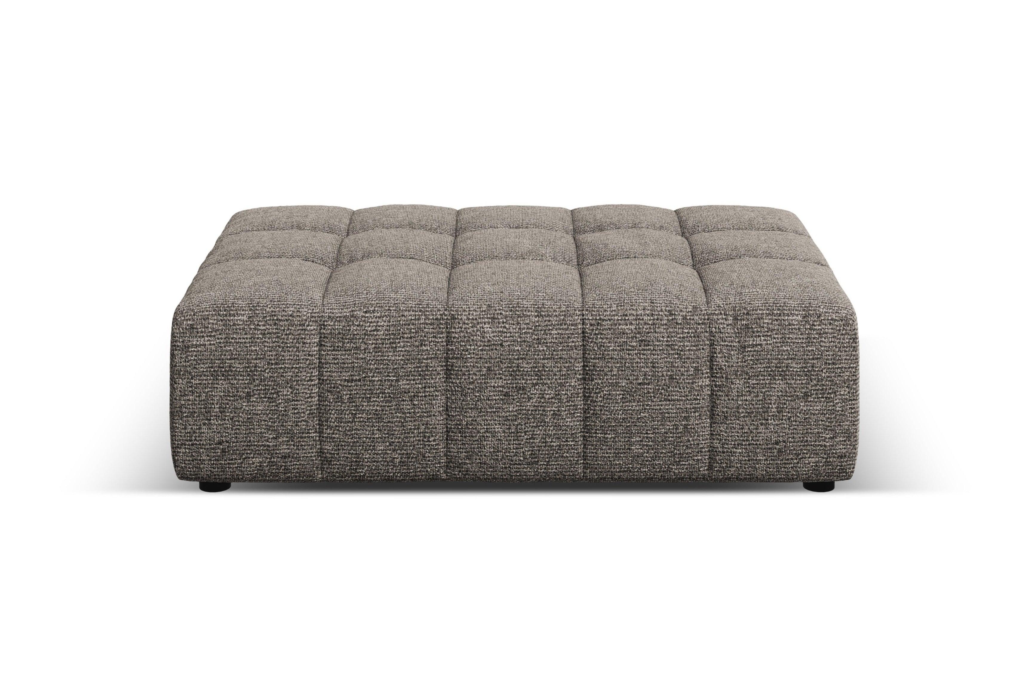 CHICAGO pouffe gray chenille Cosmopolitan Design Eye on Design