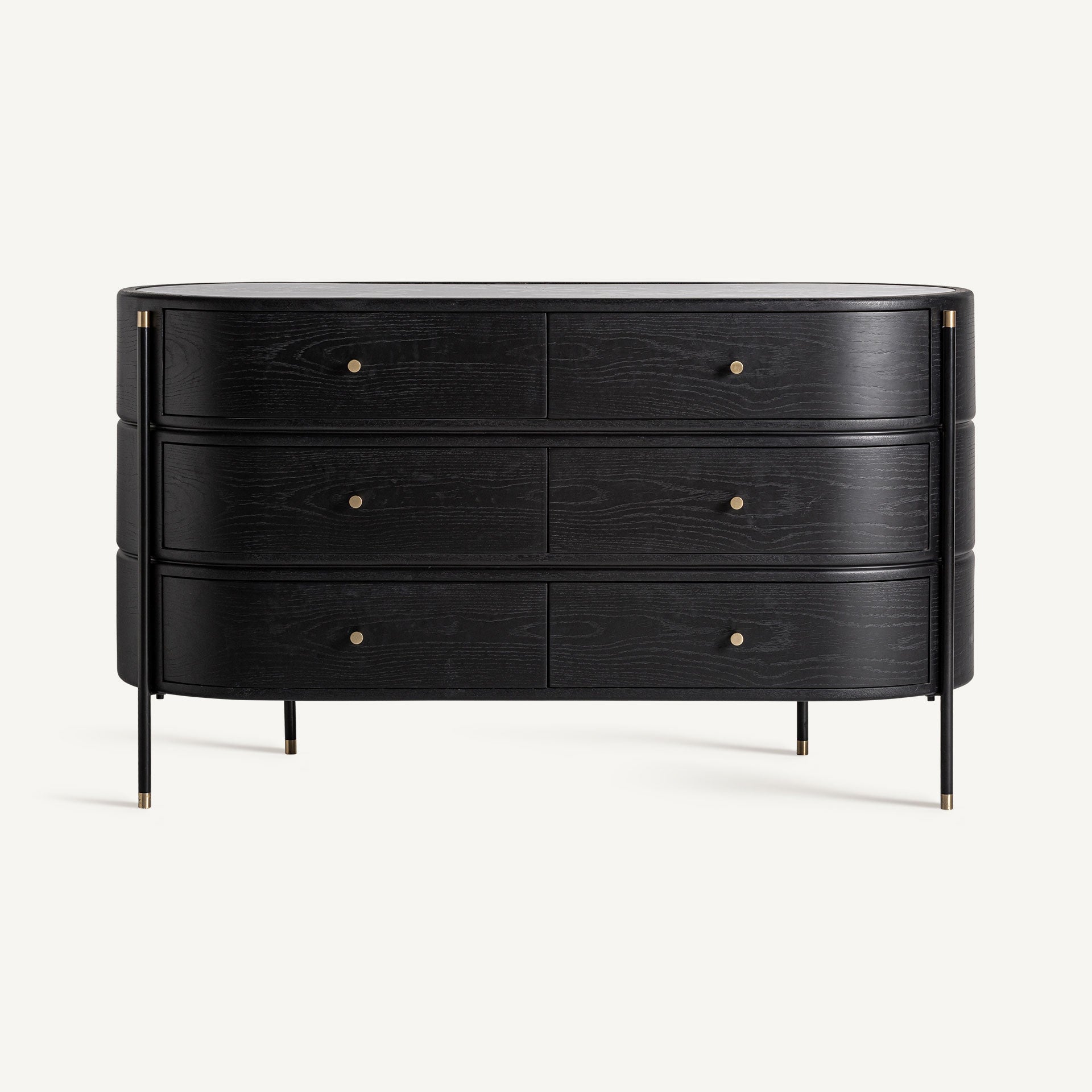 BILZEN Black Drawer Chest