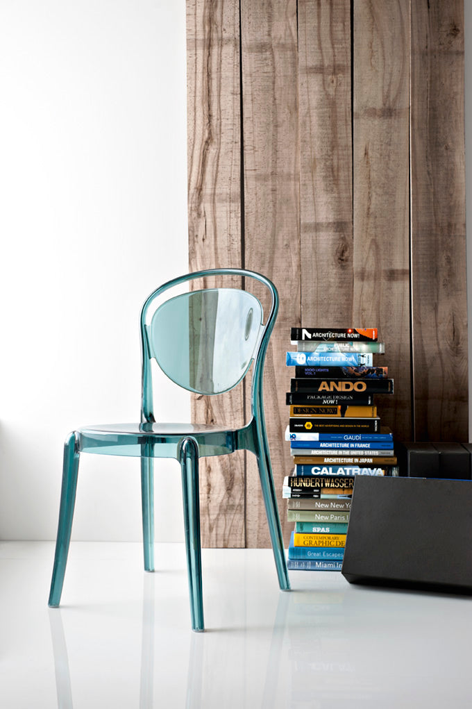 Stuhl PARISIENNE grau transparent