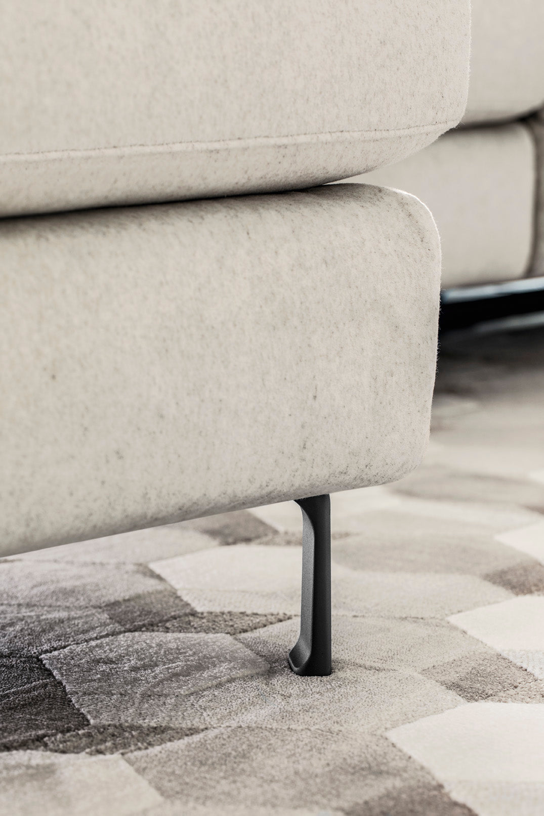 Right-facing corner sofa NORMA upholstered