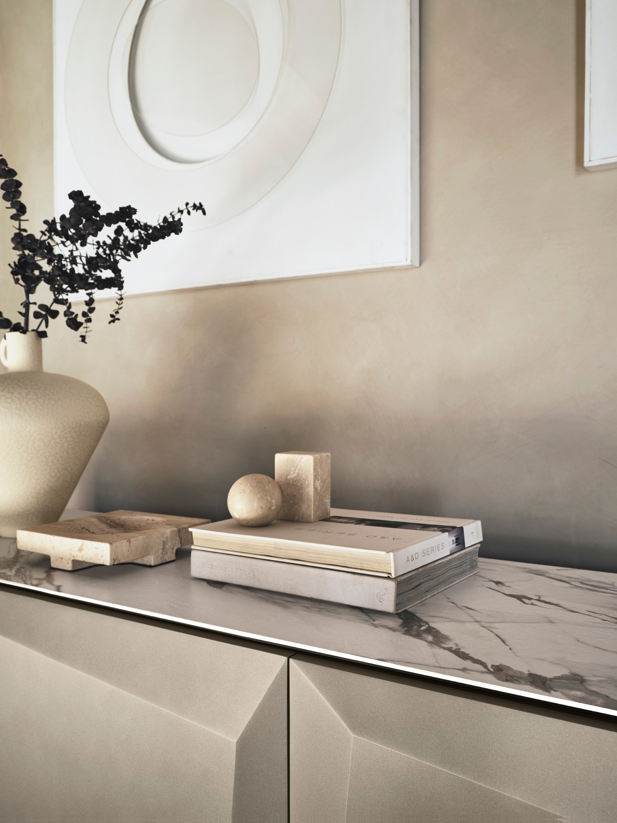 Kommode ALTEREGO matt beige