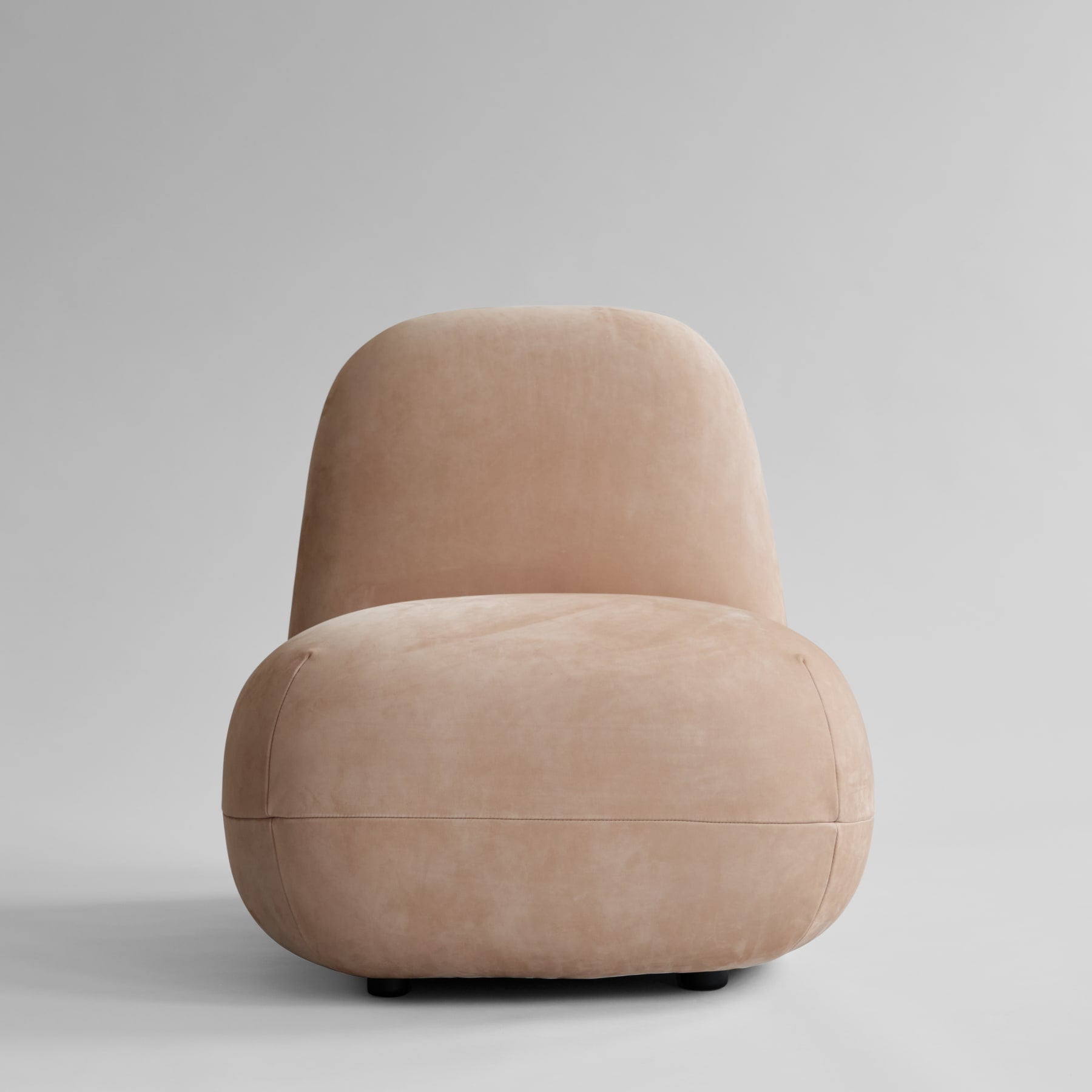 TOE CHAIR FLAT Sessel Nubukleder [Klaudia]