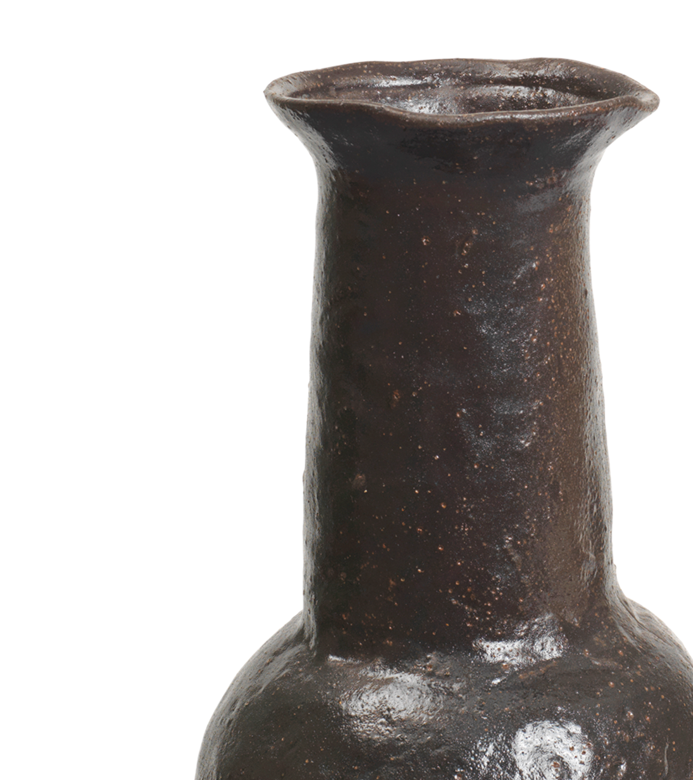 DORO BOTTLE vase in dark brown