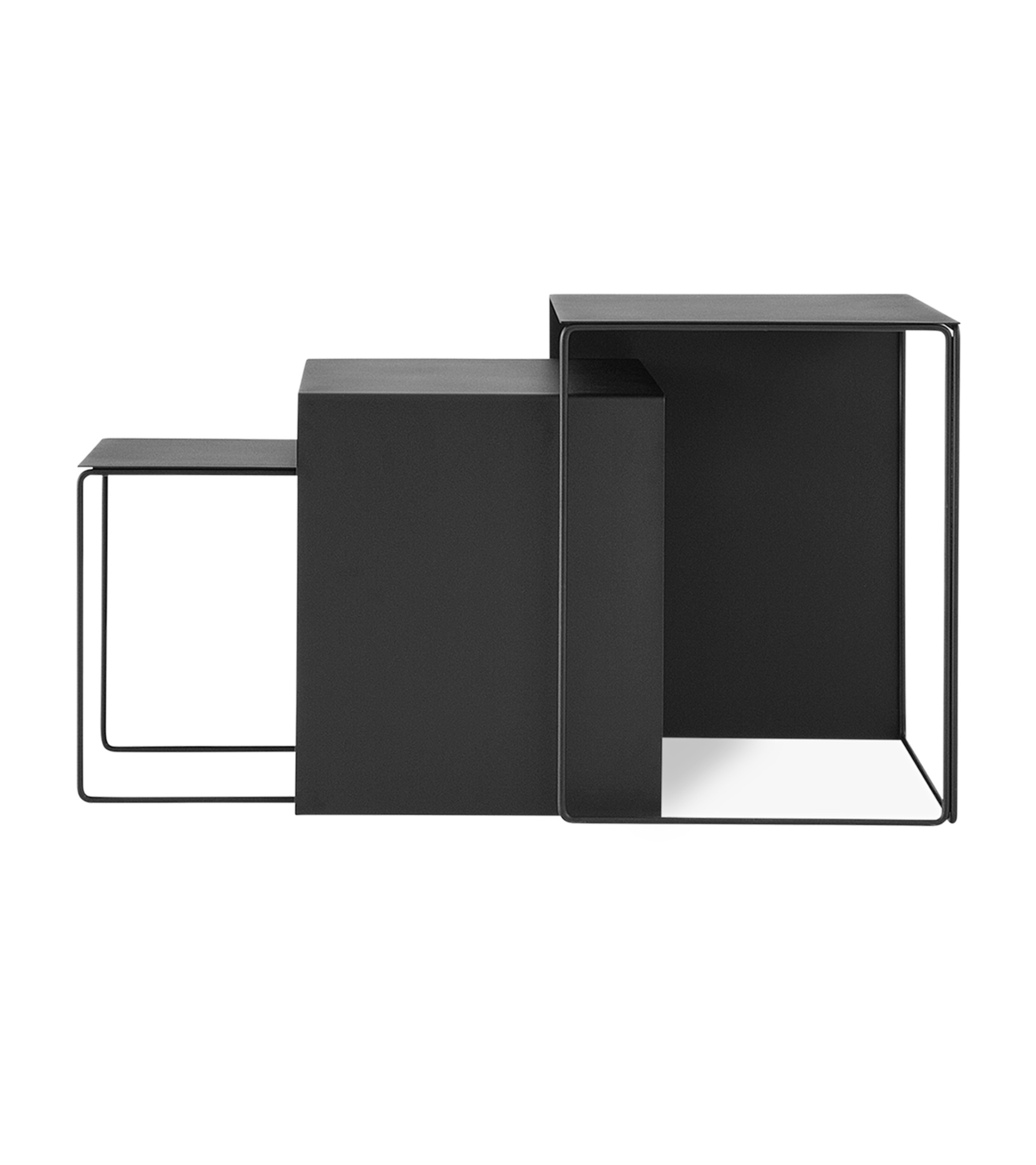 Couchtisch-Set CLUSTER TABLES schwarz 