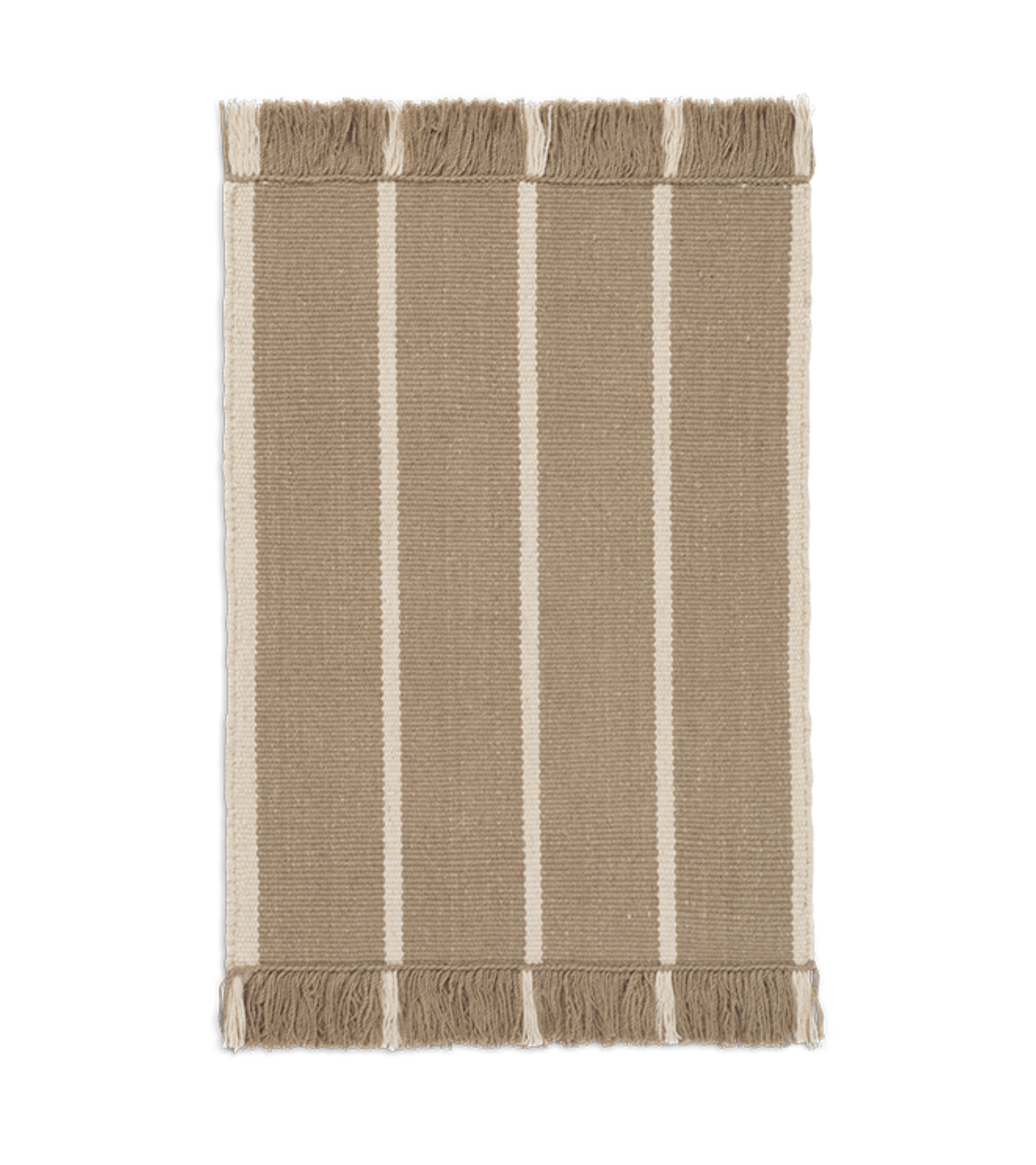 CALM KELIM caramel rug with beige