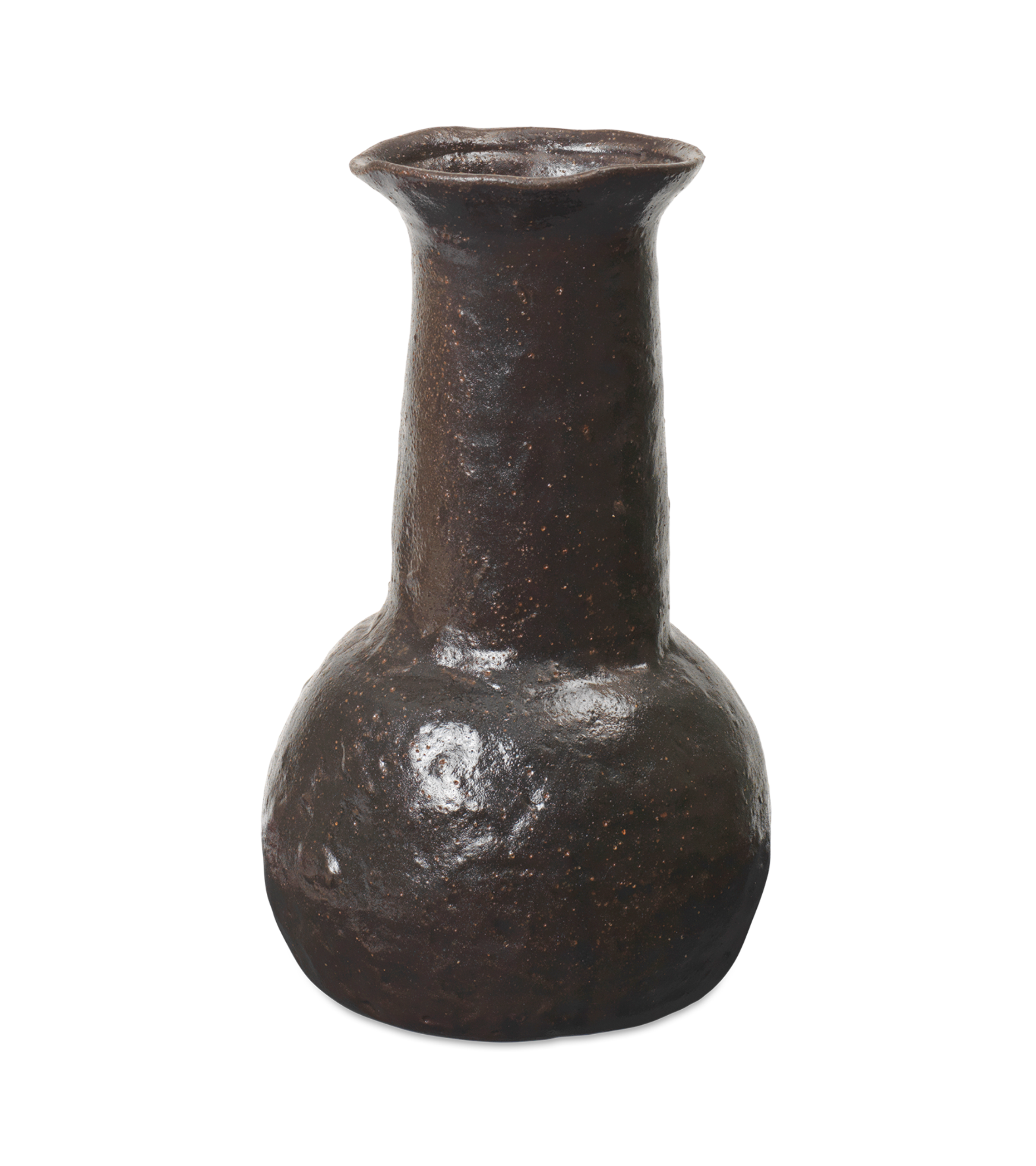 DORO BOTTLE vase in dark brown