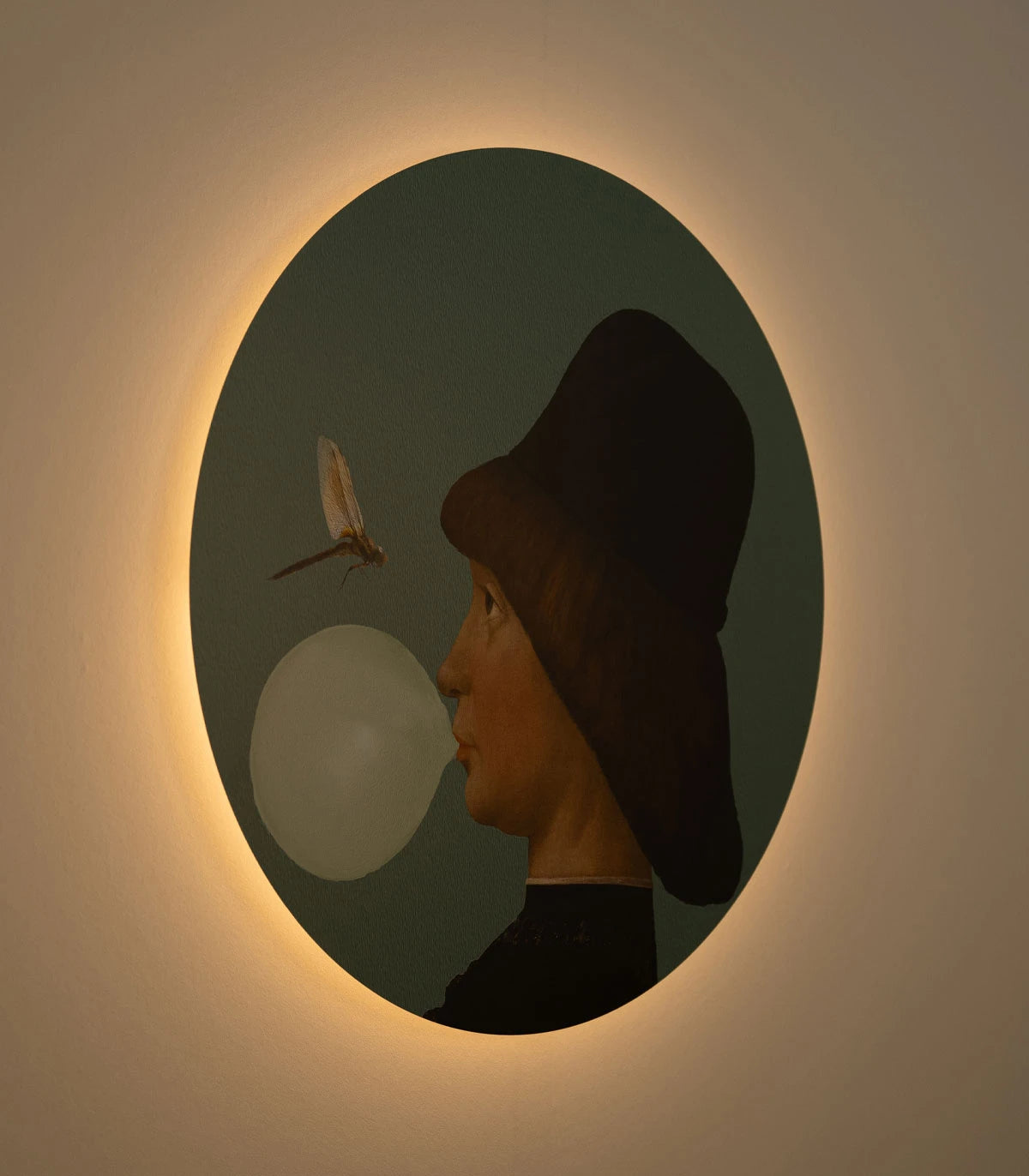 Wandleuchte DOTS LIGHTING - JUNGE UND LIBELLE grün