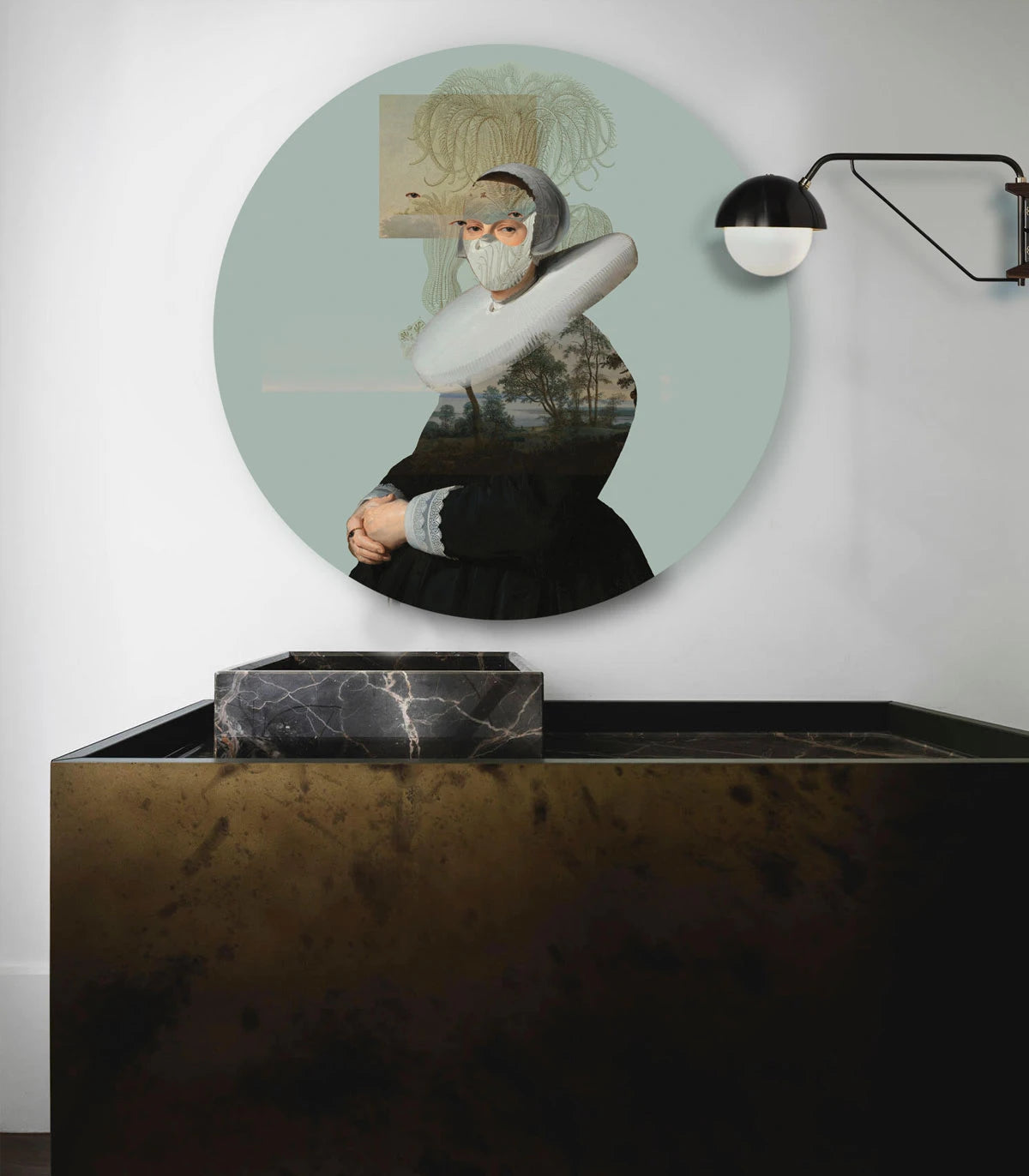 Wall Lamp DOTS LIGHTING - LANDSCAPE MUSE green