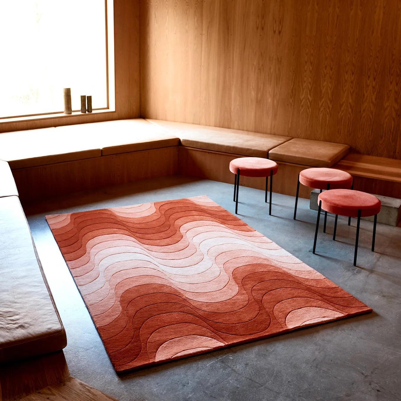 Dywan WAVE RUG pomarańczowy Verpan    Eye on Design