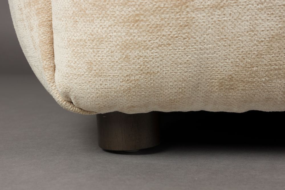 Modulares Sofa HACKMAN - rechte Endelement in beigem Samt