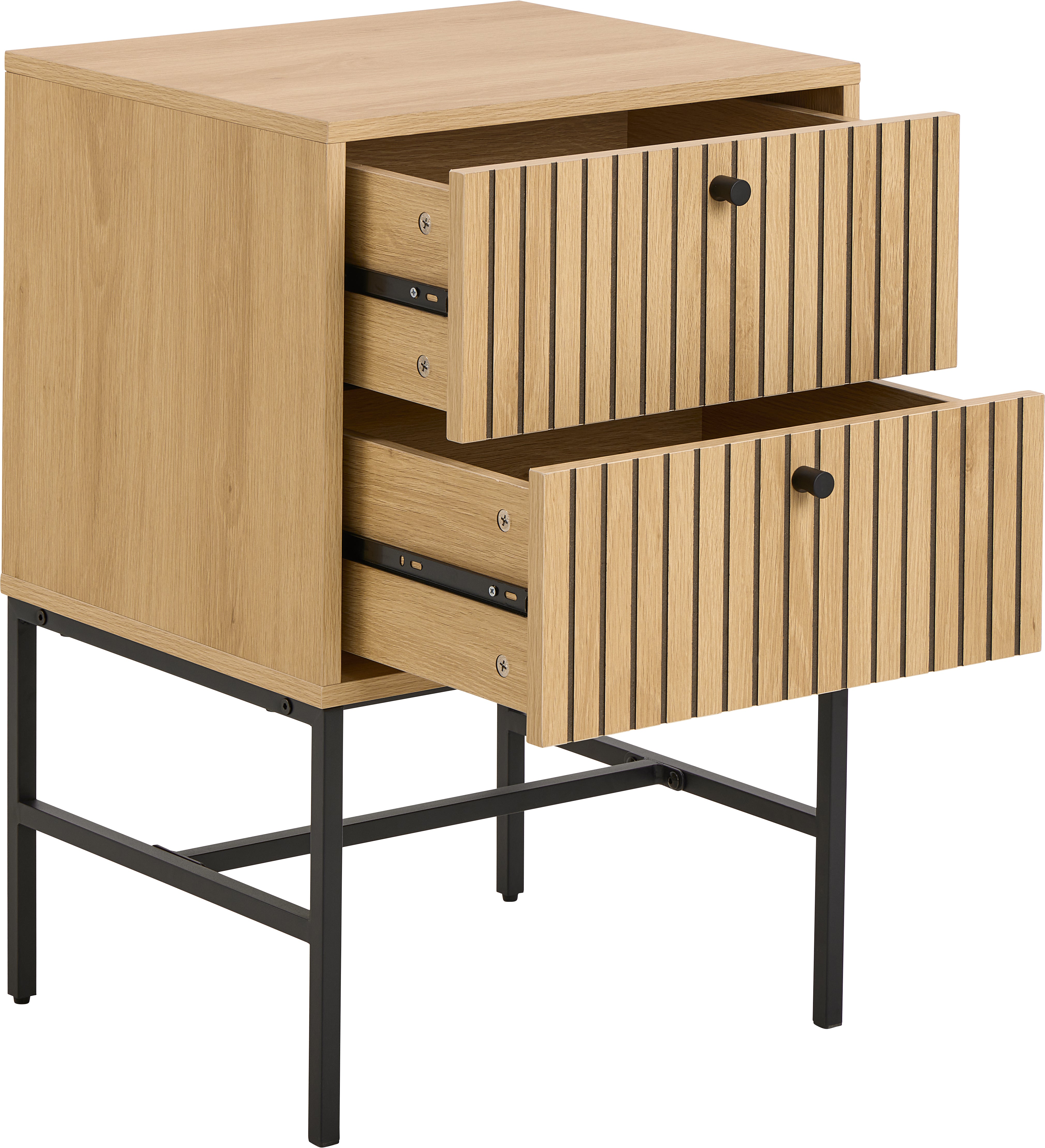 Albana bedside cabinet melamine oak