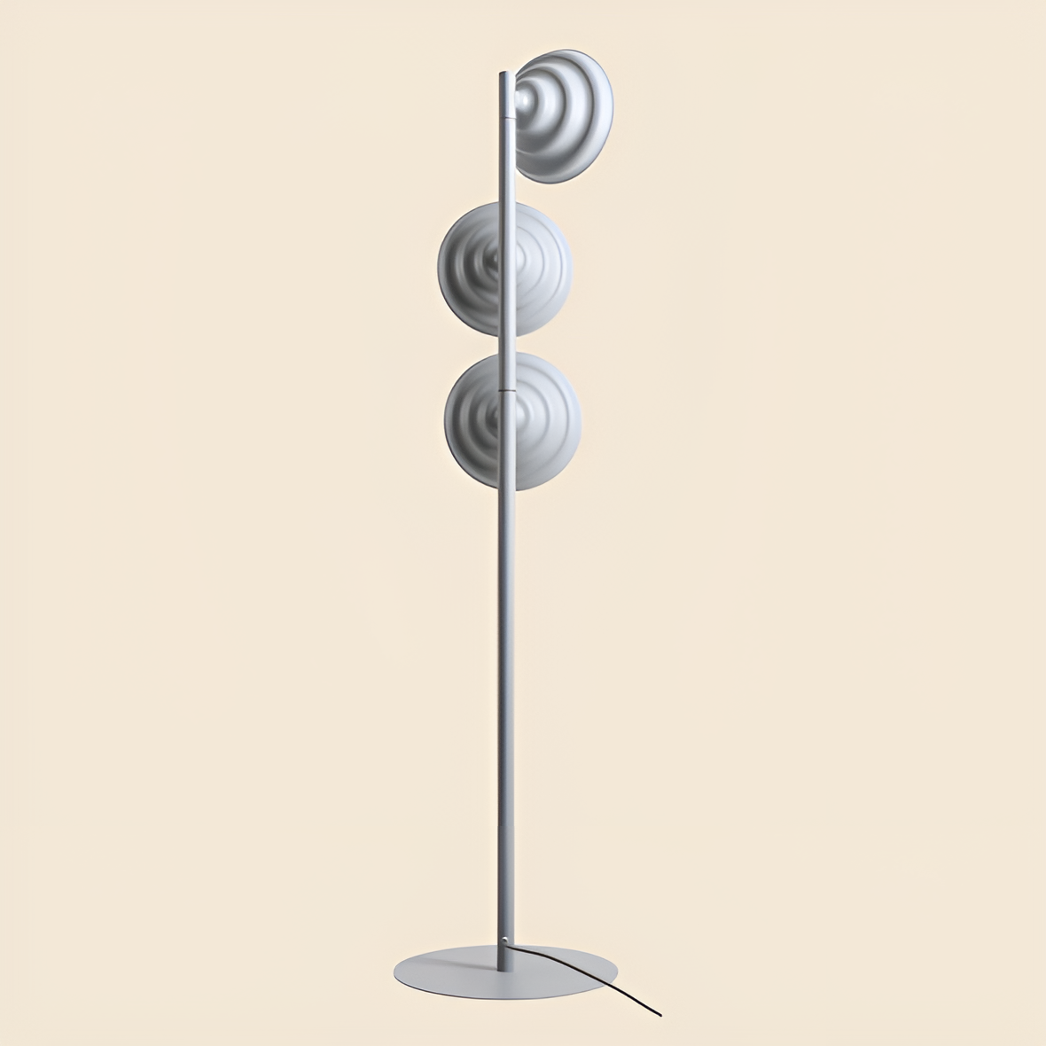 Floor lamp with regulation of shadow wave