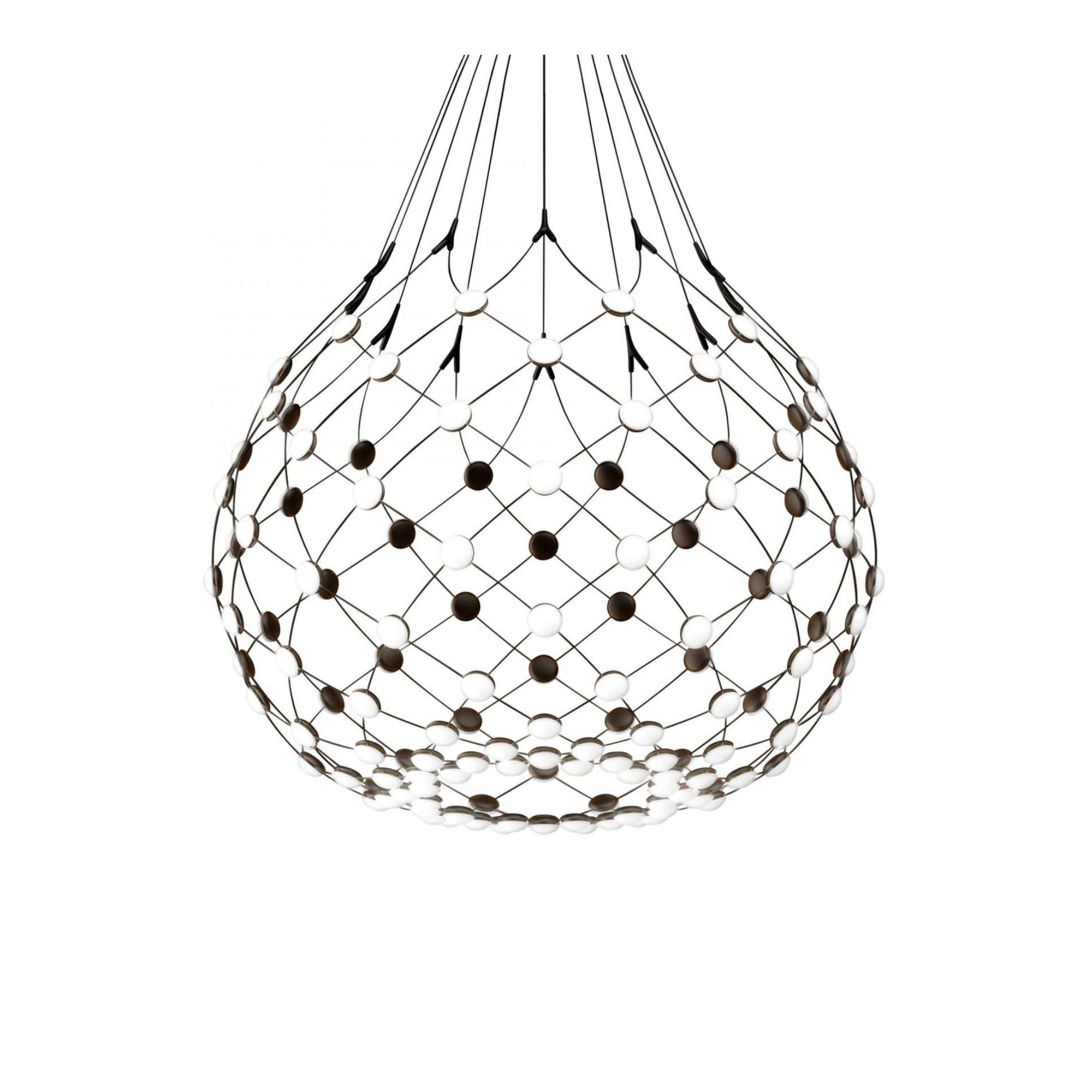 Black mesh hanging lamp