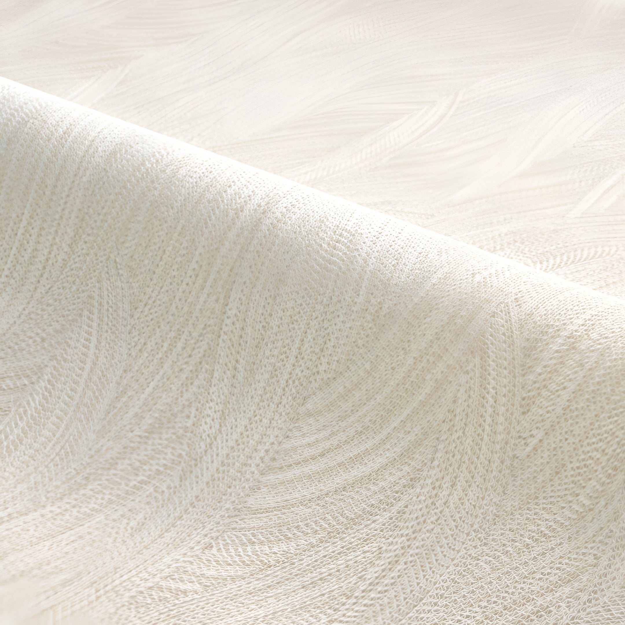 Structural wallpaper with an abstract wavy pattern JASSINE - IVORY