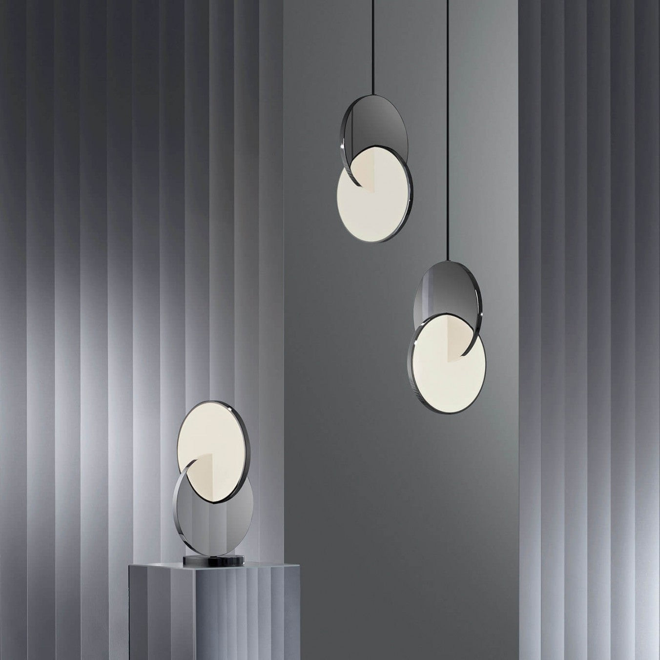 Tischlampe ECLIPSE verchromt