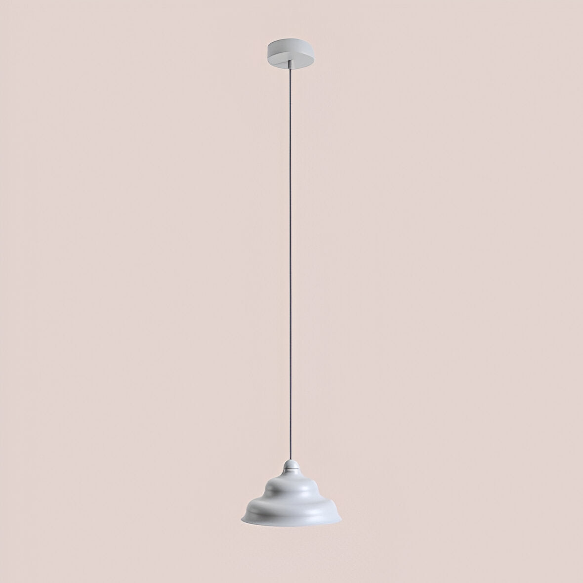 Hanging lamp gray wave