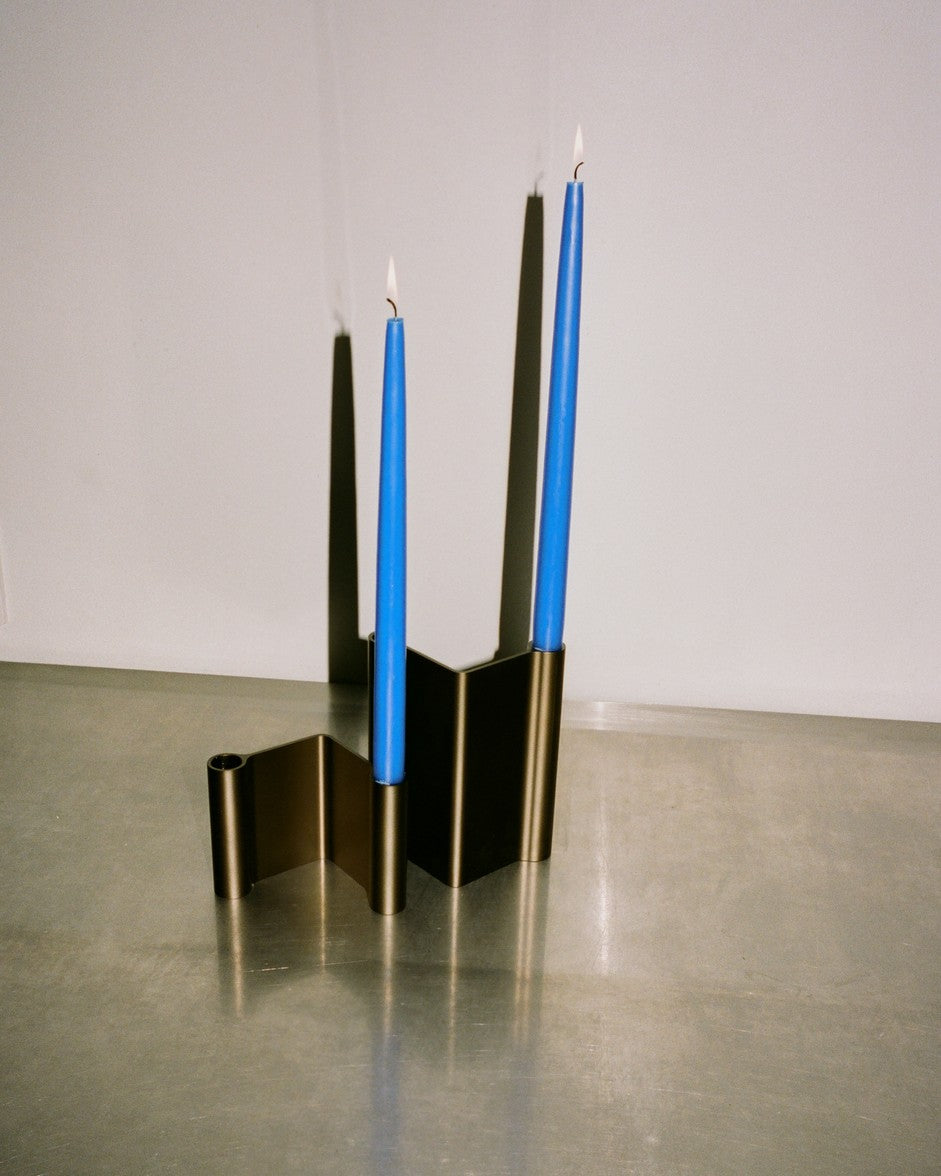 Kerzenhalter PAIR braun