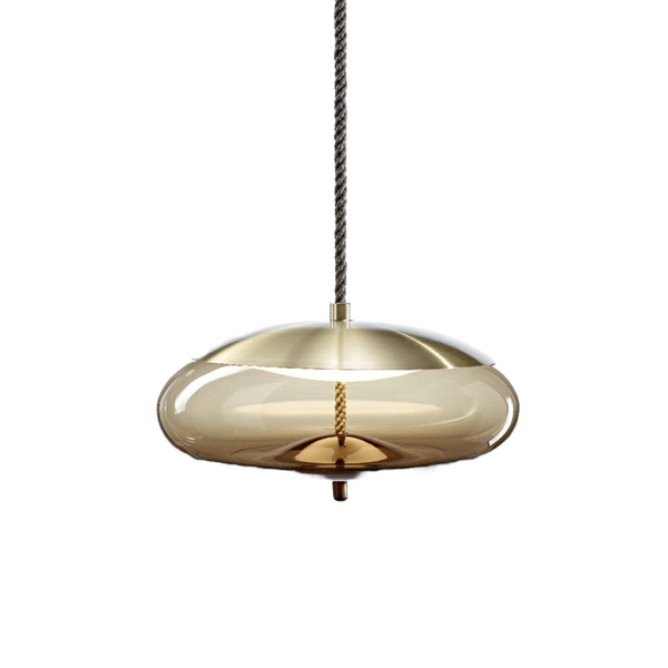 Knot hanging lamp - glass disco