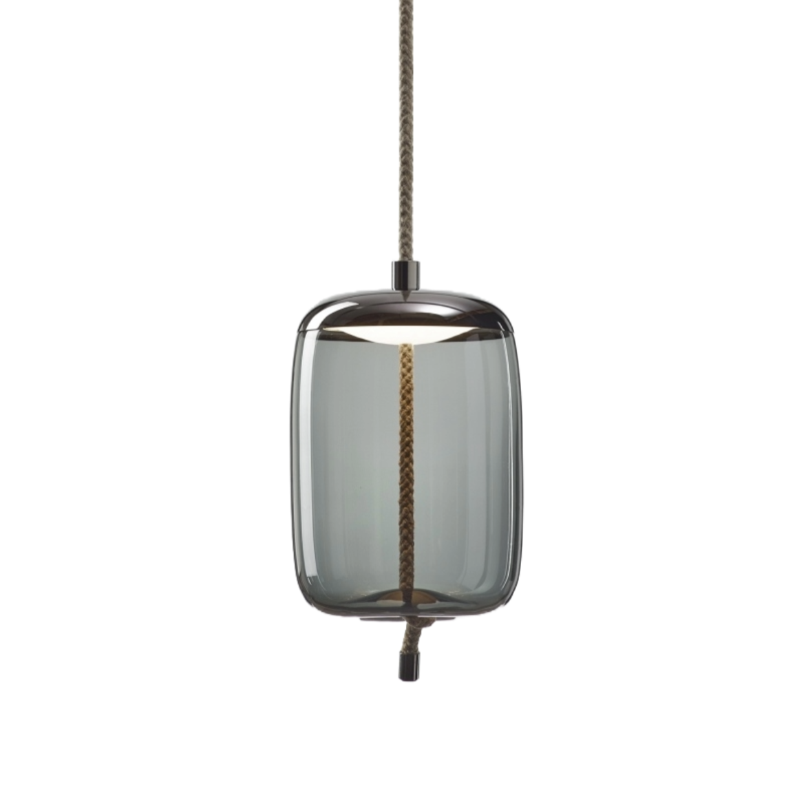 Knot Small hanging lamp - Cilindro glass