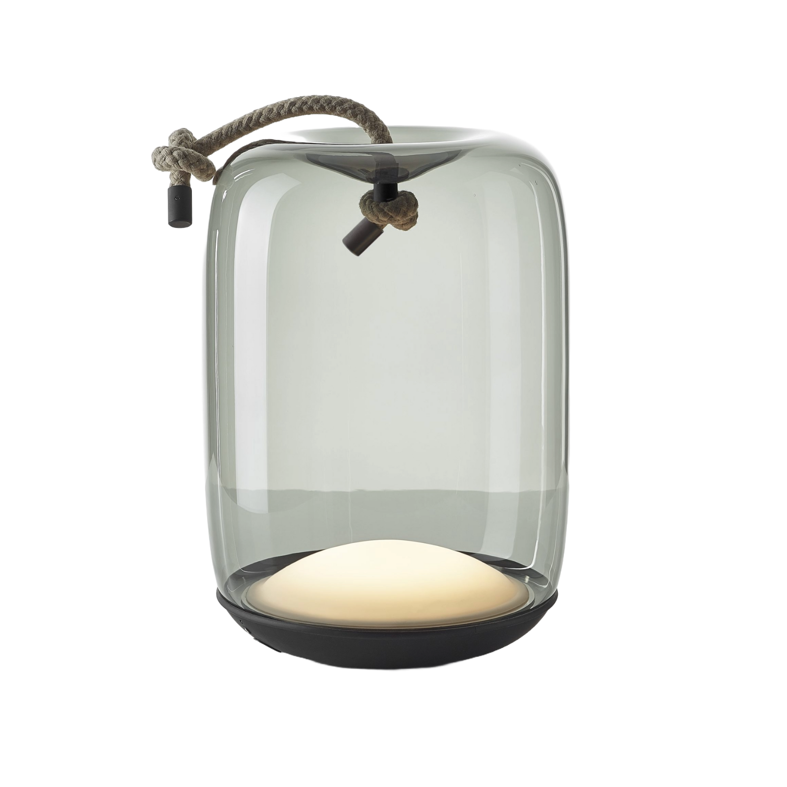 Knot Battery portable lamp - Cilindro glass