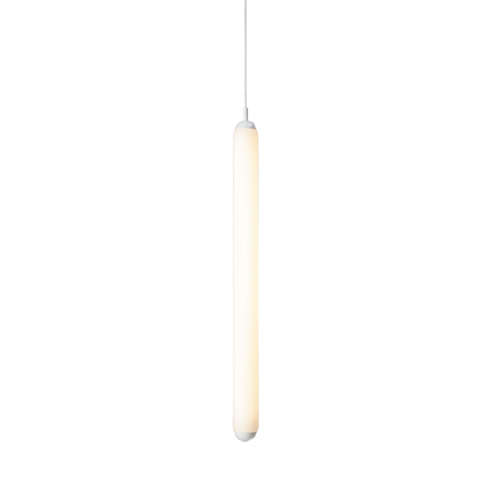 Puro solo hanging lamp - vertical matt glass