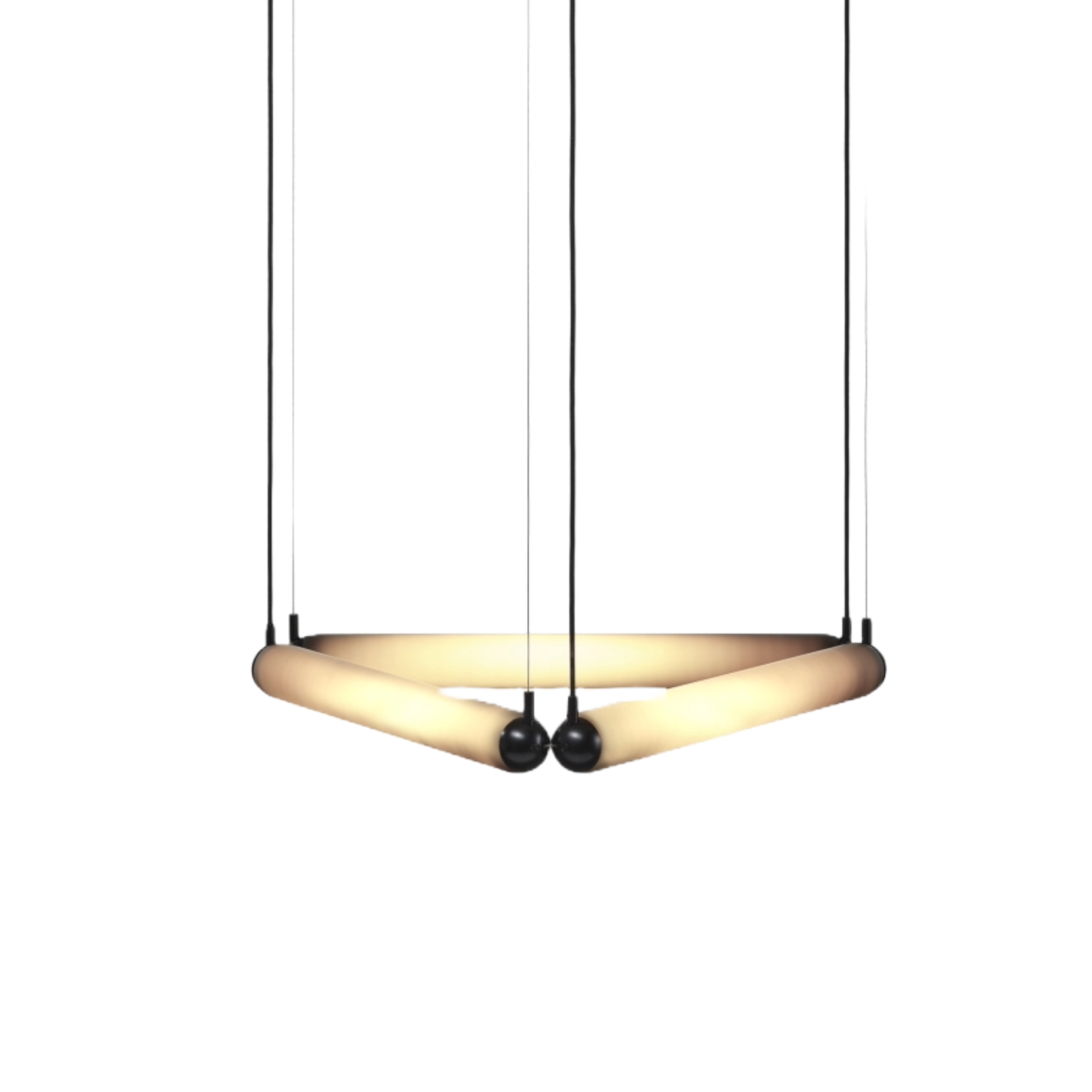 Puro Contour Hanging Lamp - Dreieck mattes Glas