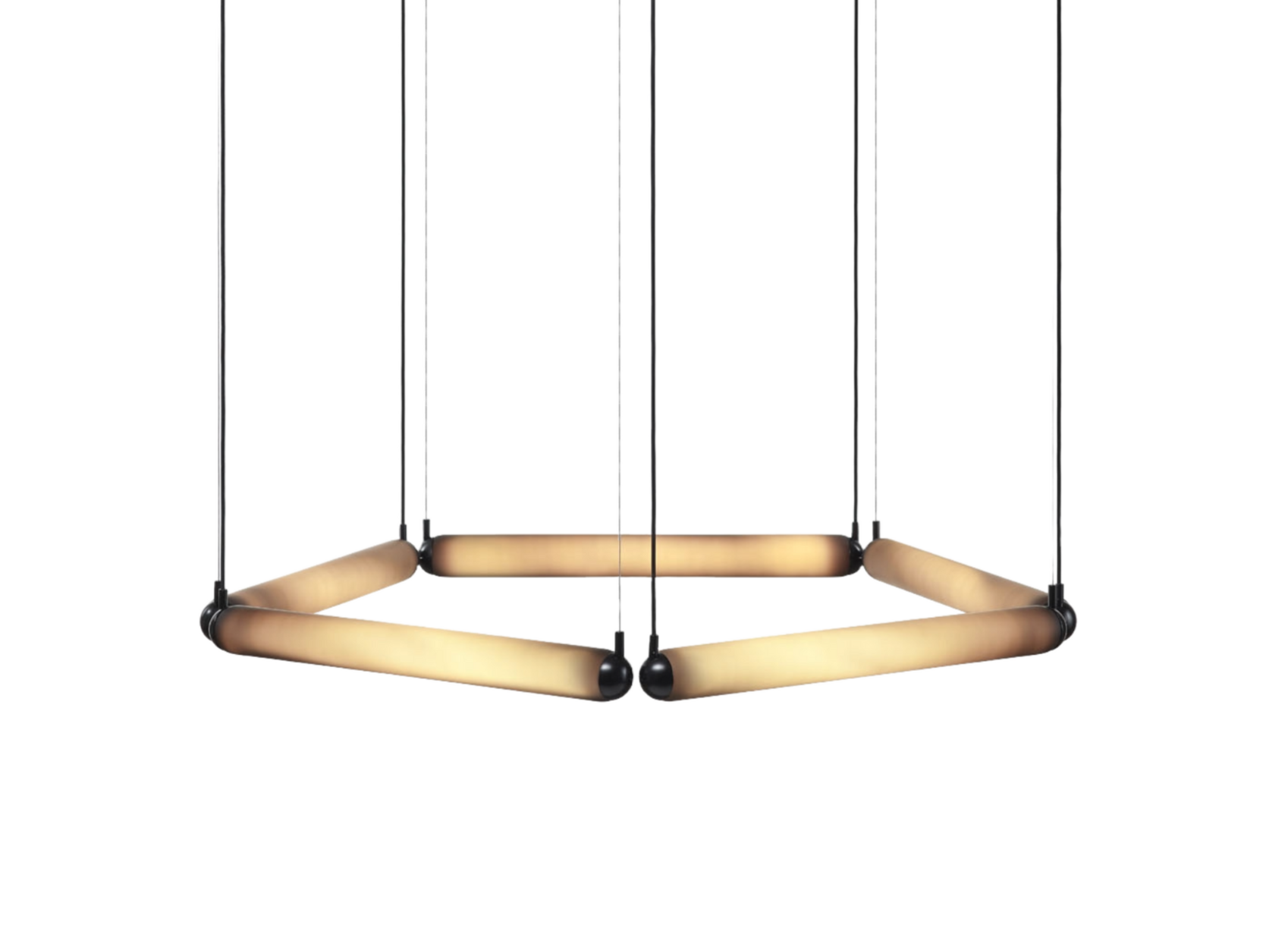 Puro Contour Hanging Lamp - Pentagon Mattglas