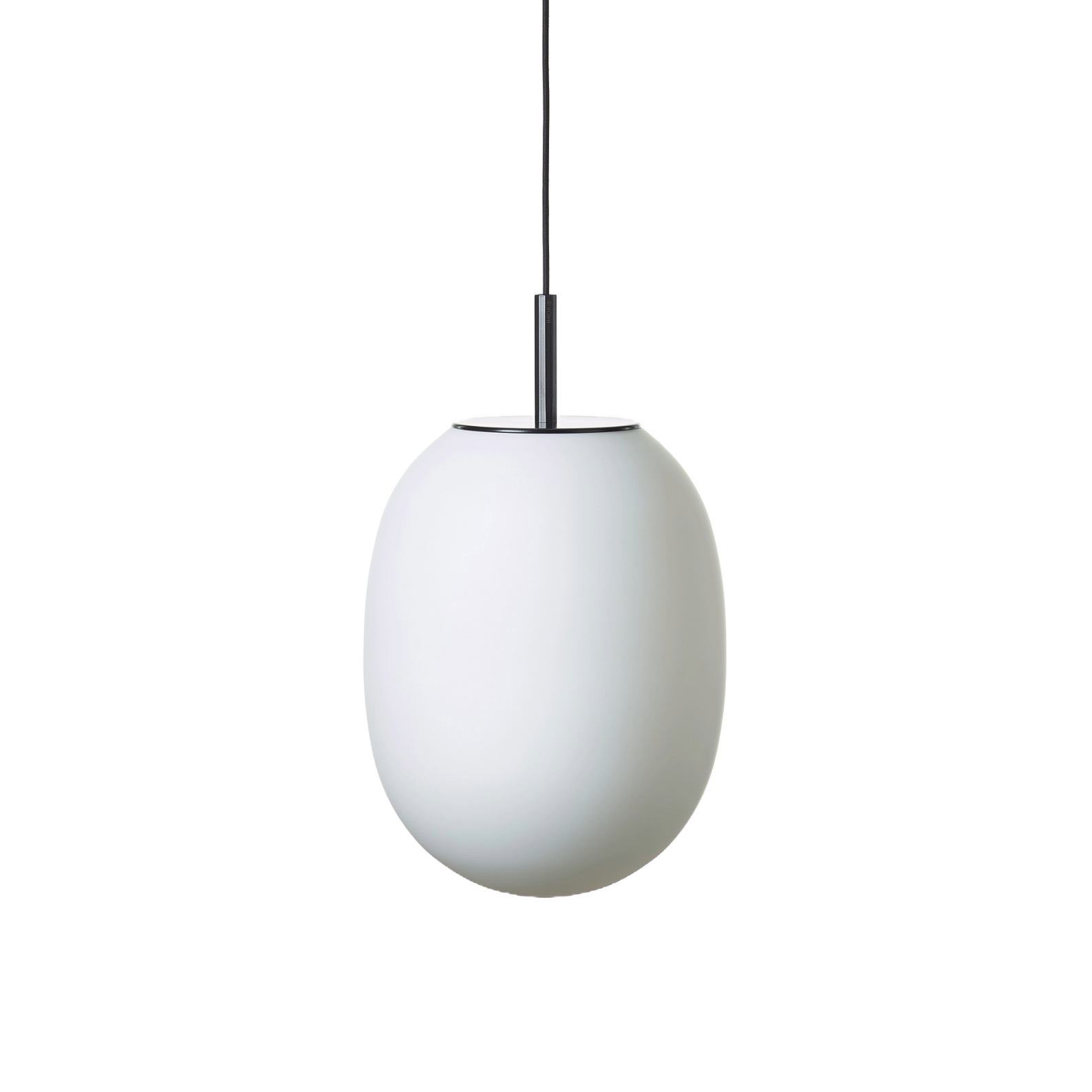 Hanging lamp Oval Matte Glass