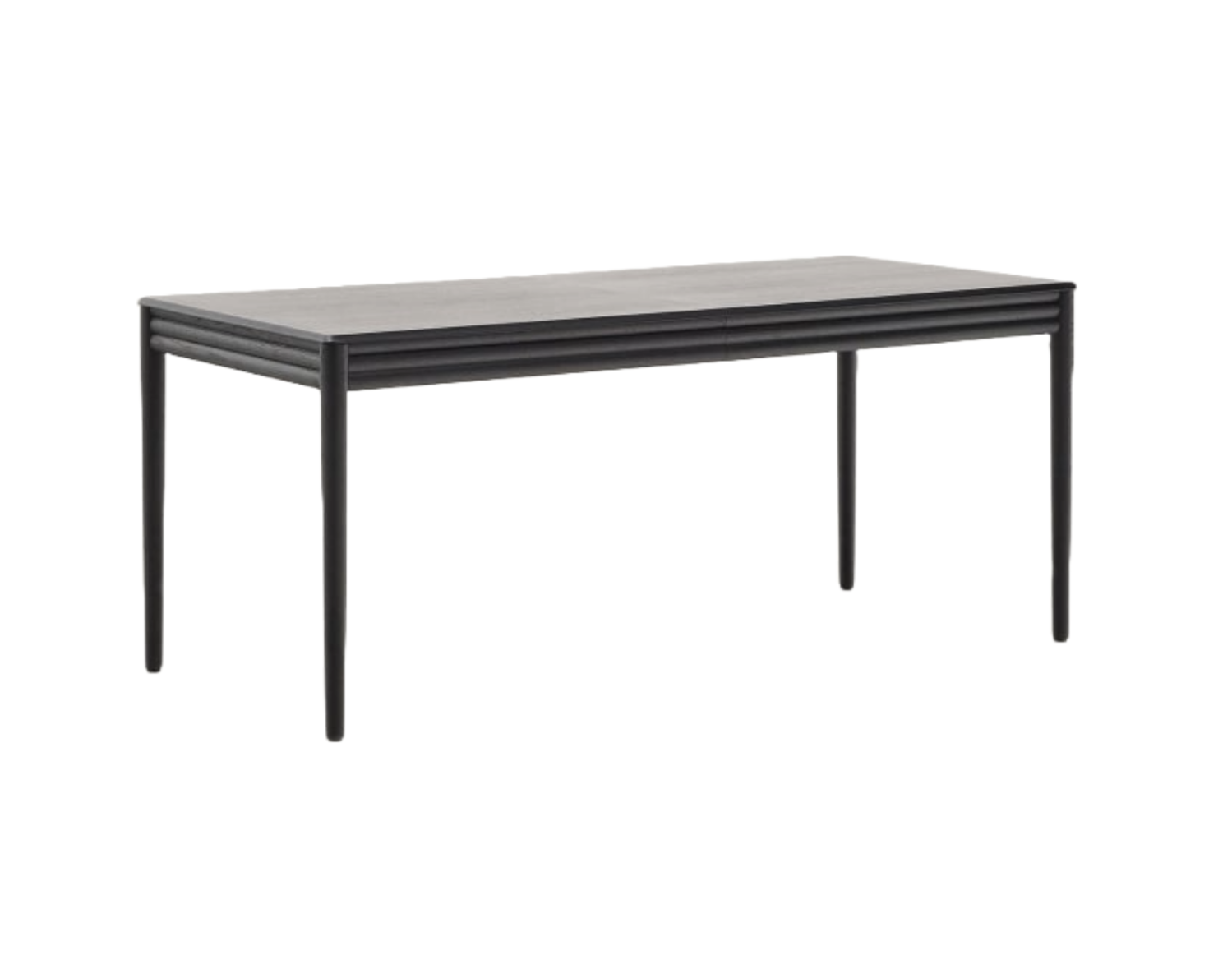 Folding table Lenon oak veneer in black finish