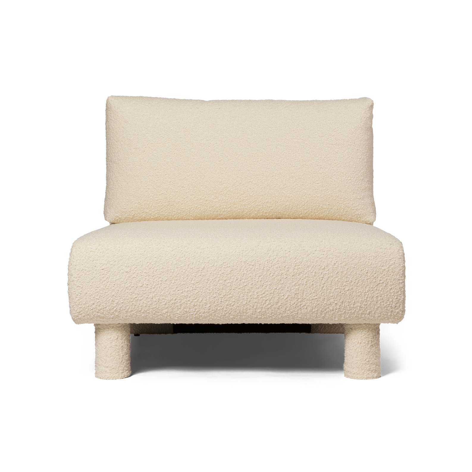 Dase modular sofa - Nordic Bouclé's middle element broken white