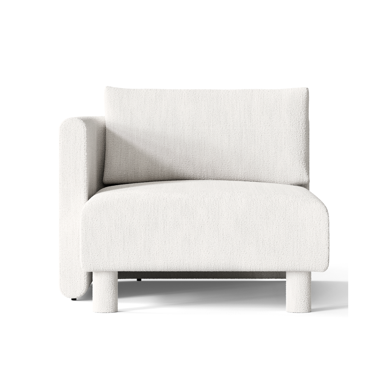 Dase modular sofa - Left -handed bouclé broken white