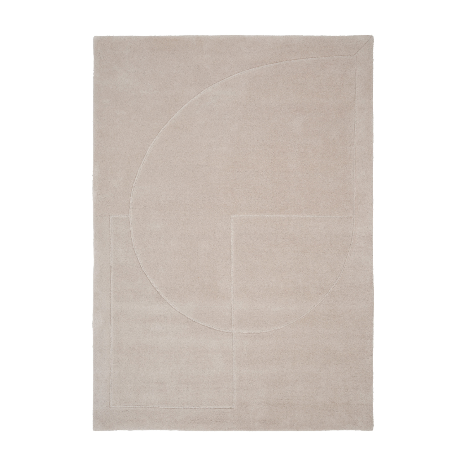 Lineal rug poem beige