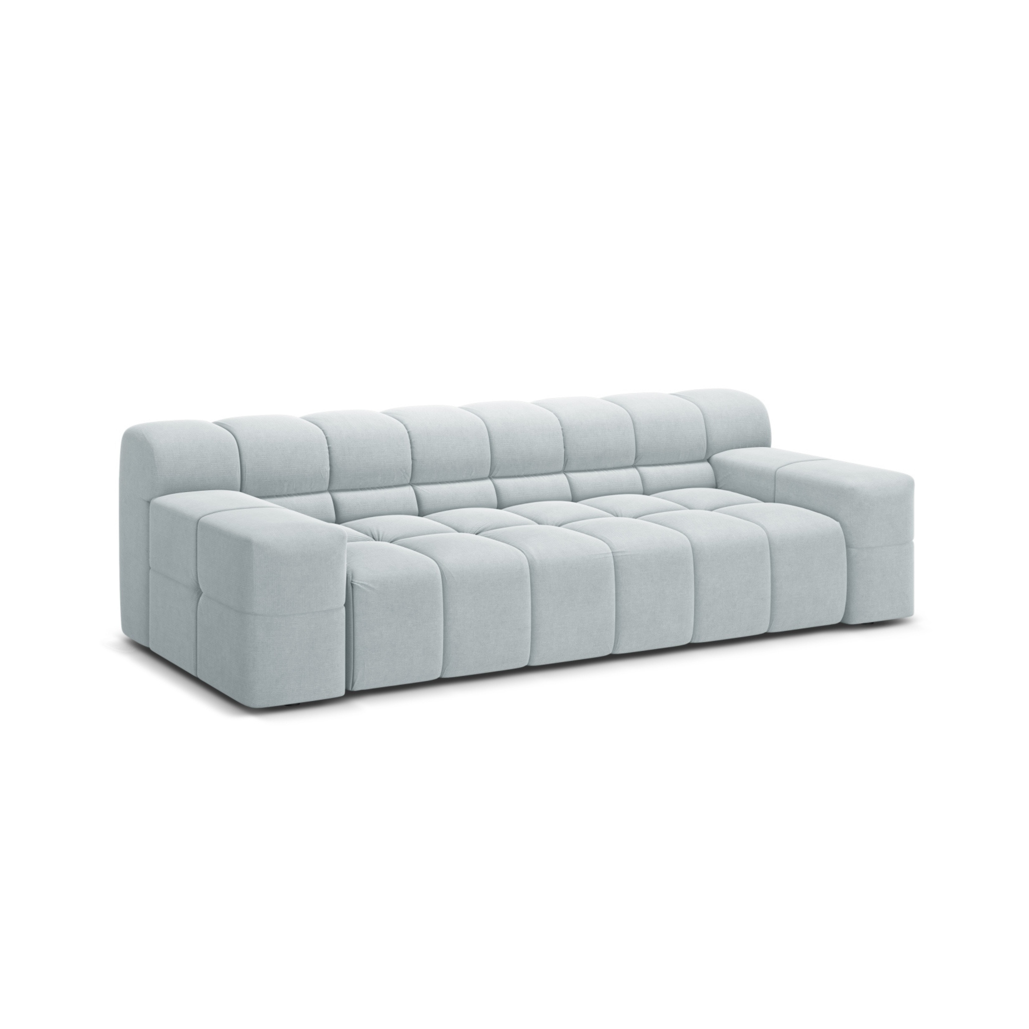 3-seater Sofa AGAVE gray chenille