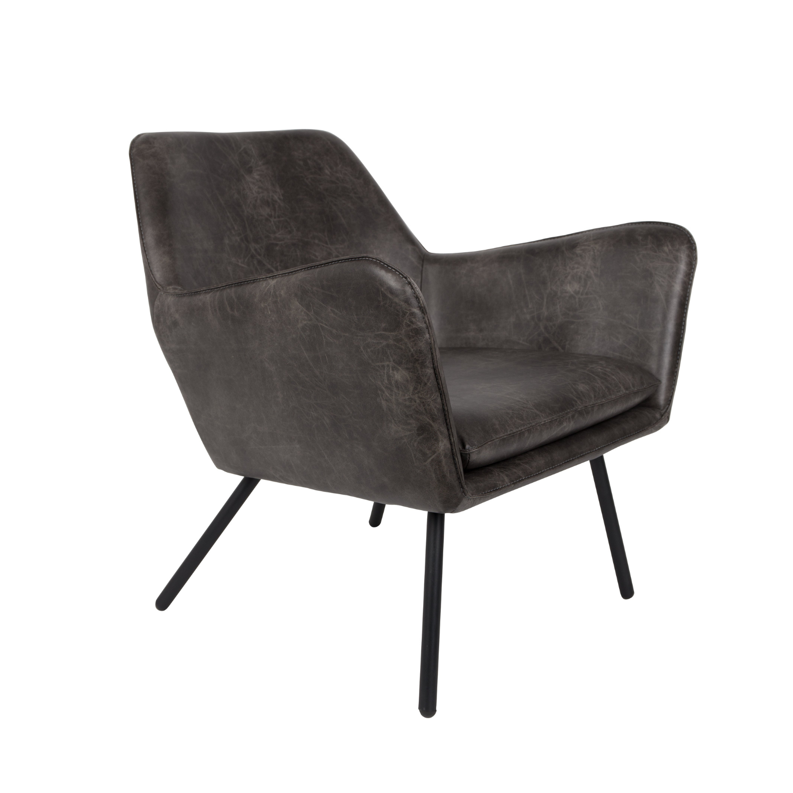 Dark gray ecosary voucher armchair