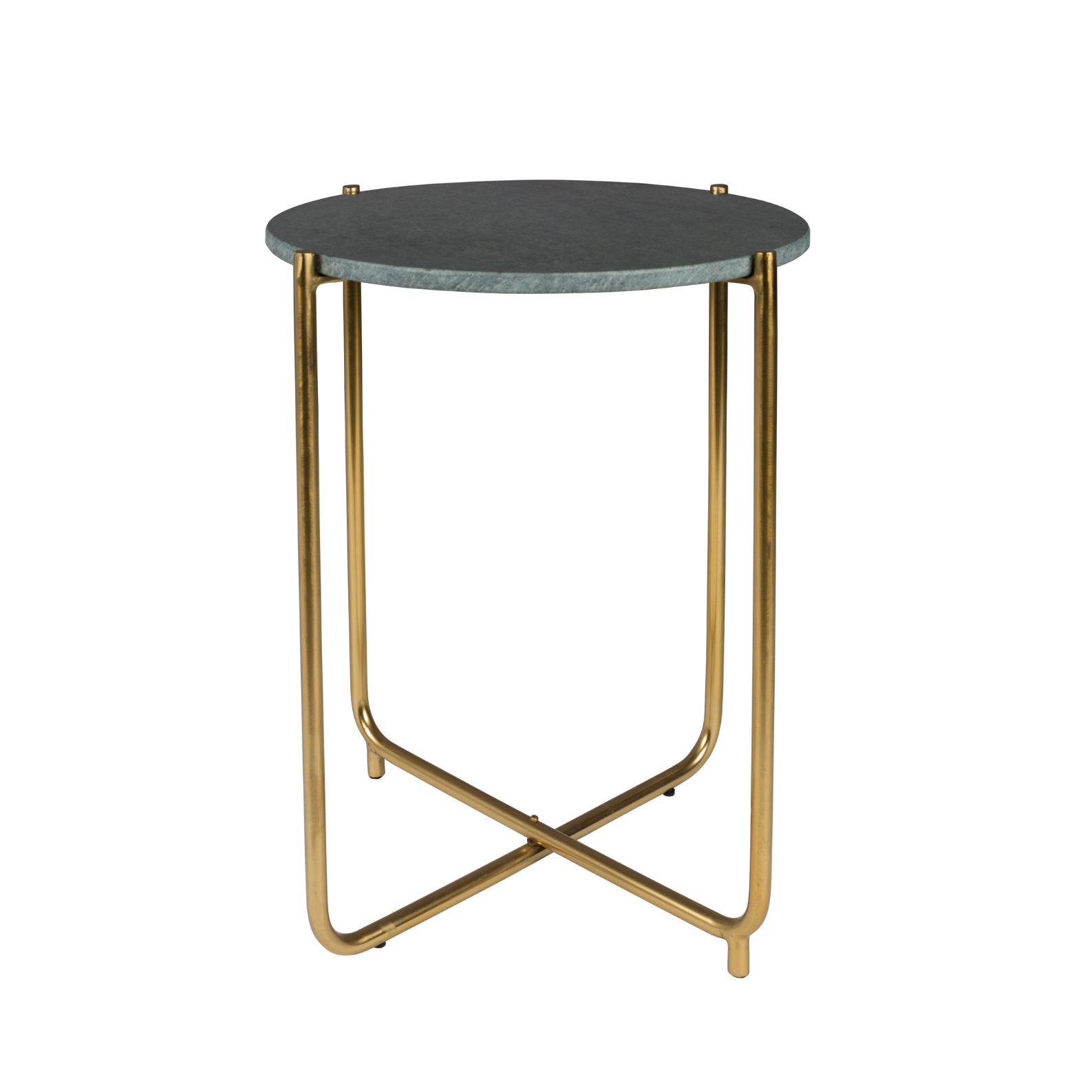 TIMPA table green marble with gold