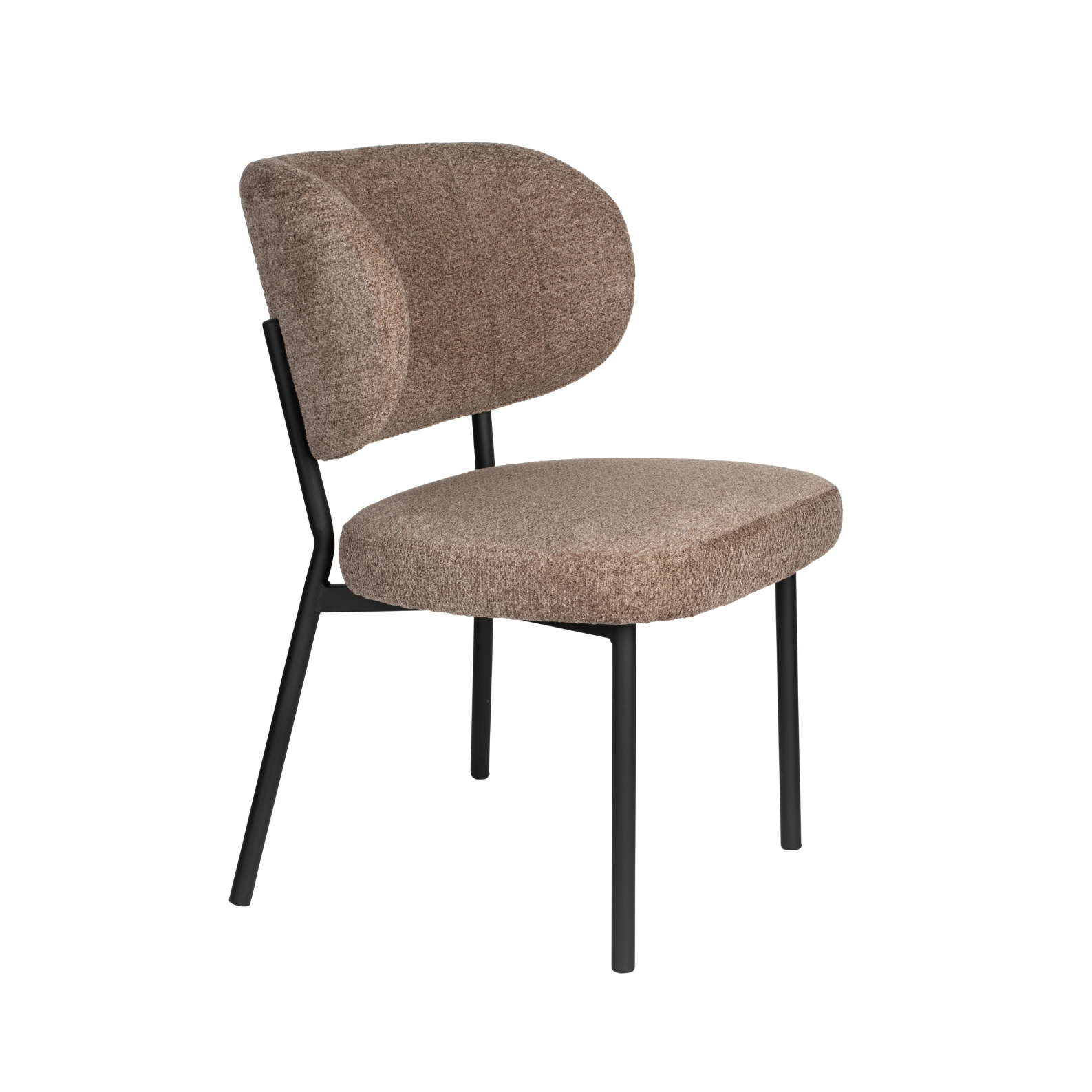 Sanne brown chair with a black base